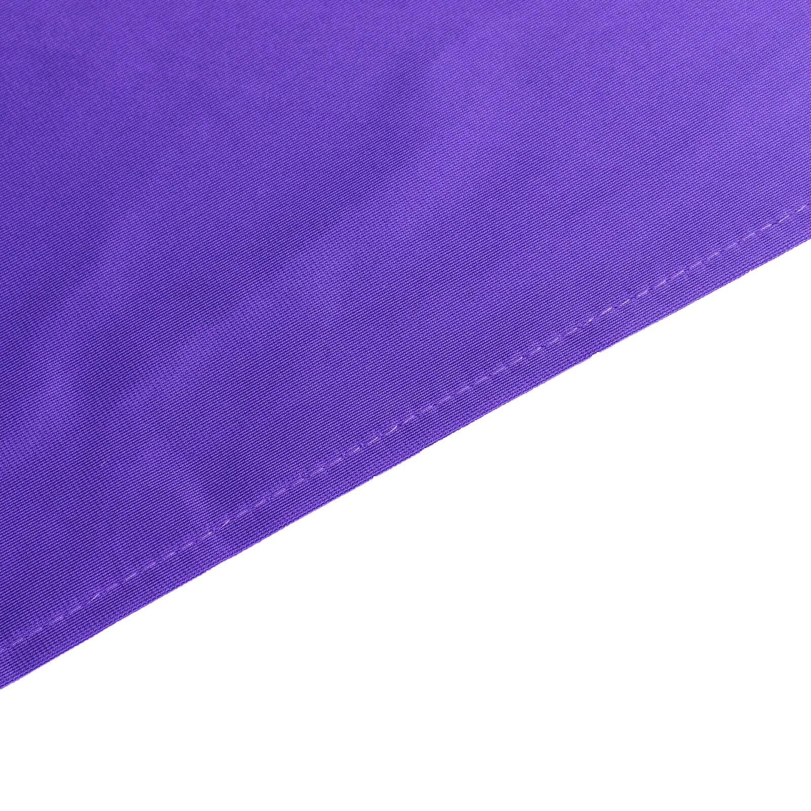 Exclusive Purple 132' Round Scuba Tablecloth - Wrinkle & Stain Free