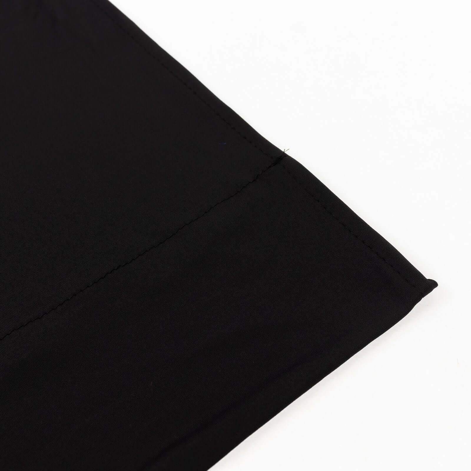 Premium Black Spandex 4-Way Stretch Fabric Roll for DIY Crafts - 60 Inches by 10 Yards