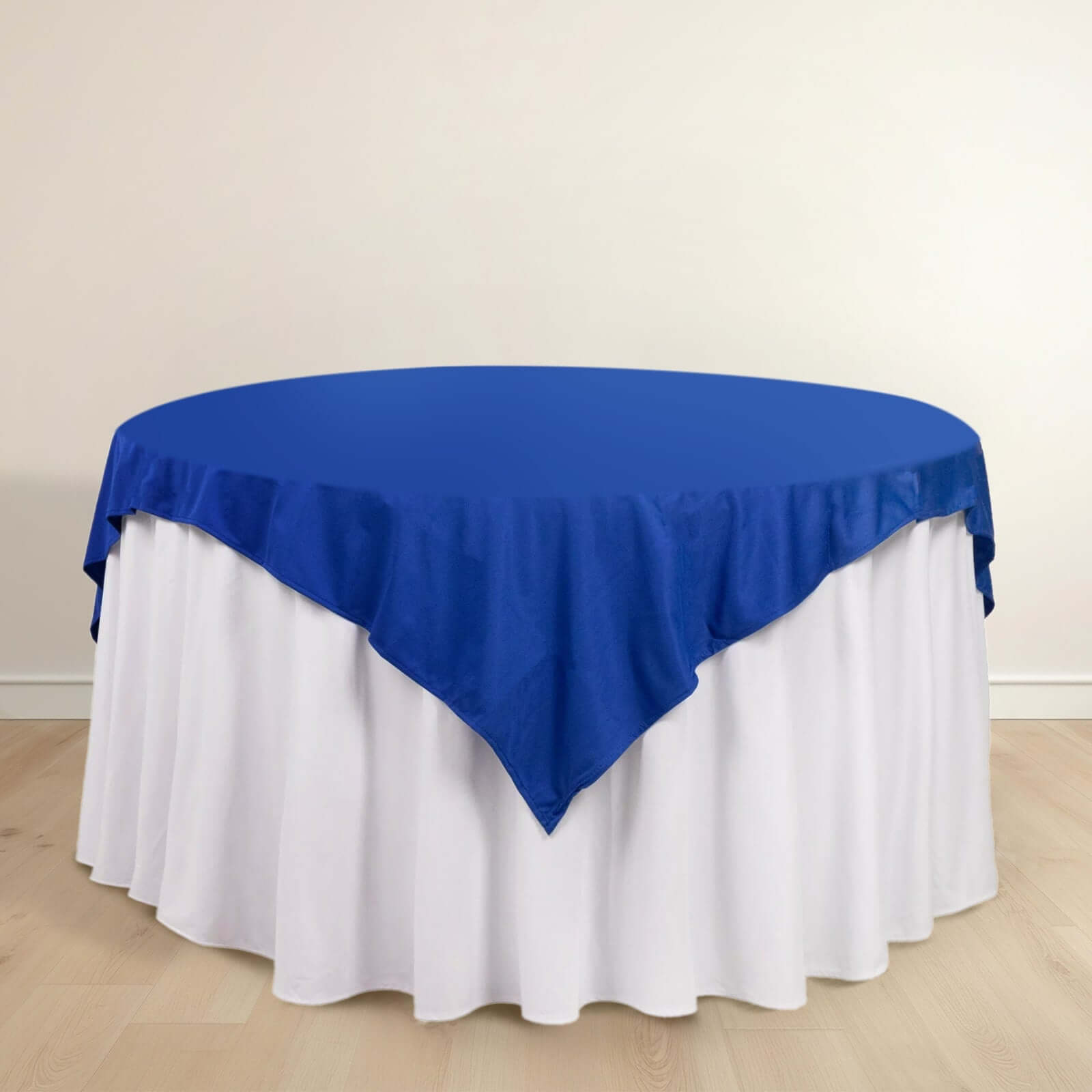 Royal Blue Premium Scuba Square Tablecloth - Wrinkle & Stain Free! 70x70