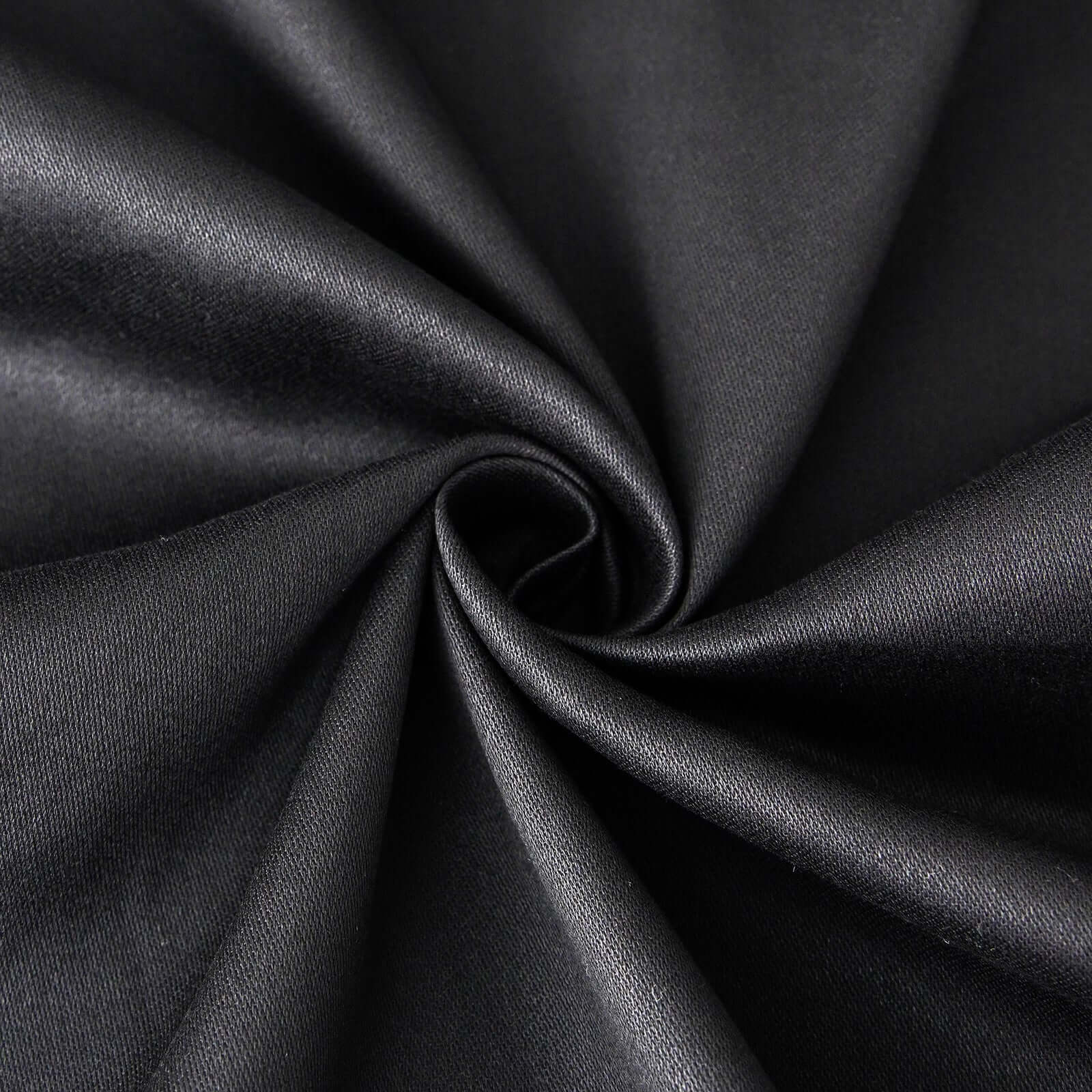 Black 90x90 Square Cotton Tablecloth - Soft, Breathable & Exquisite
