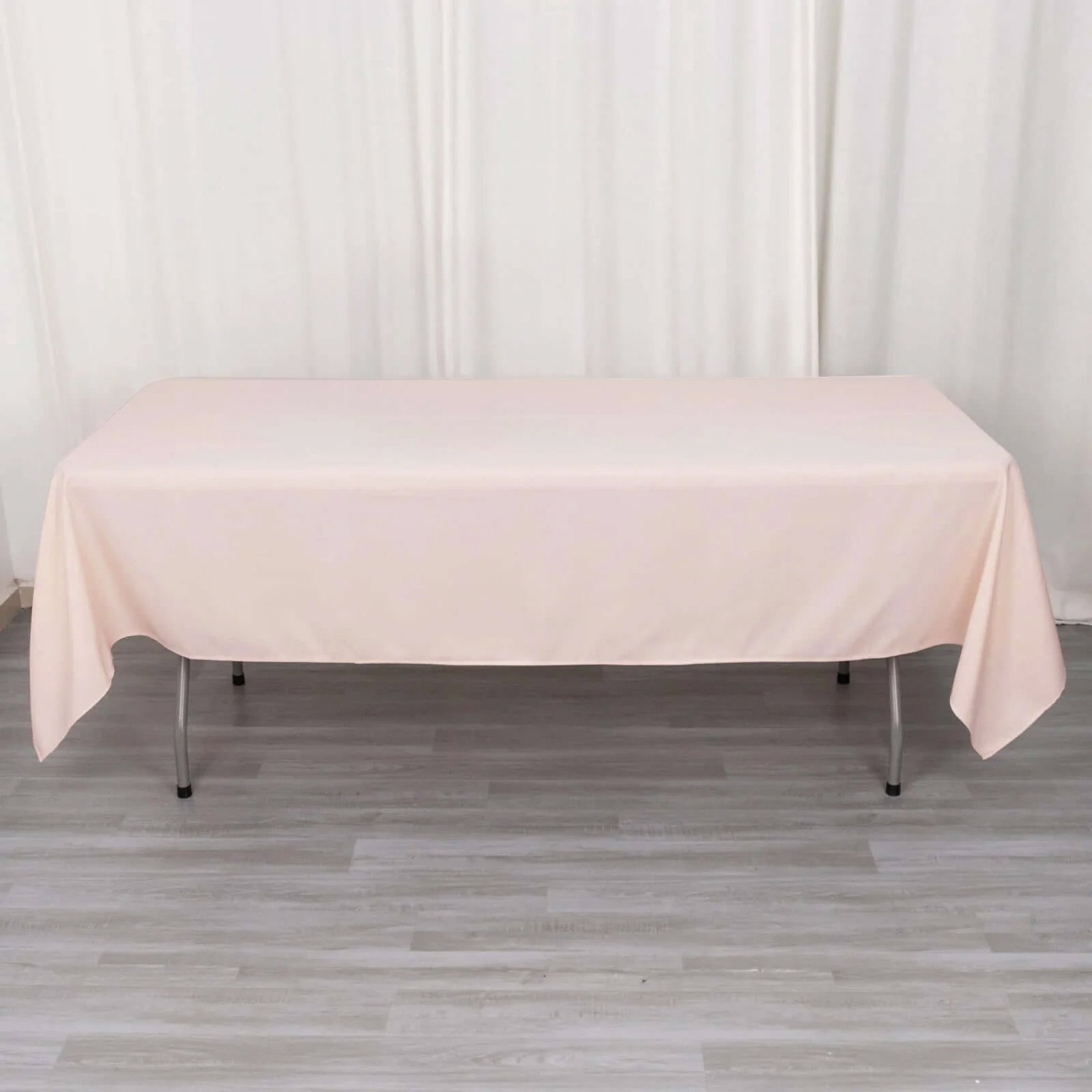 Blush Premium Polyester 60x102 Rectangle Tablecloth - Durable 220GSM, Wrinkle-Resistant