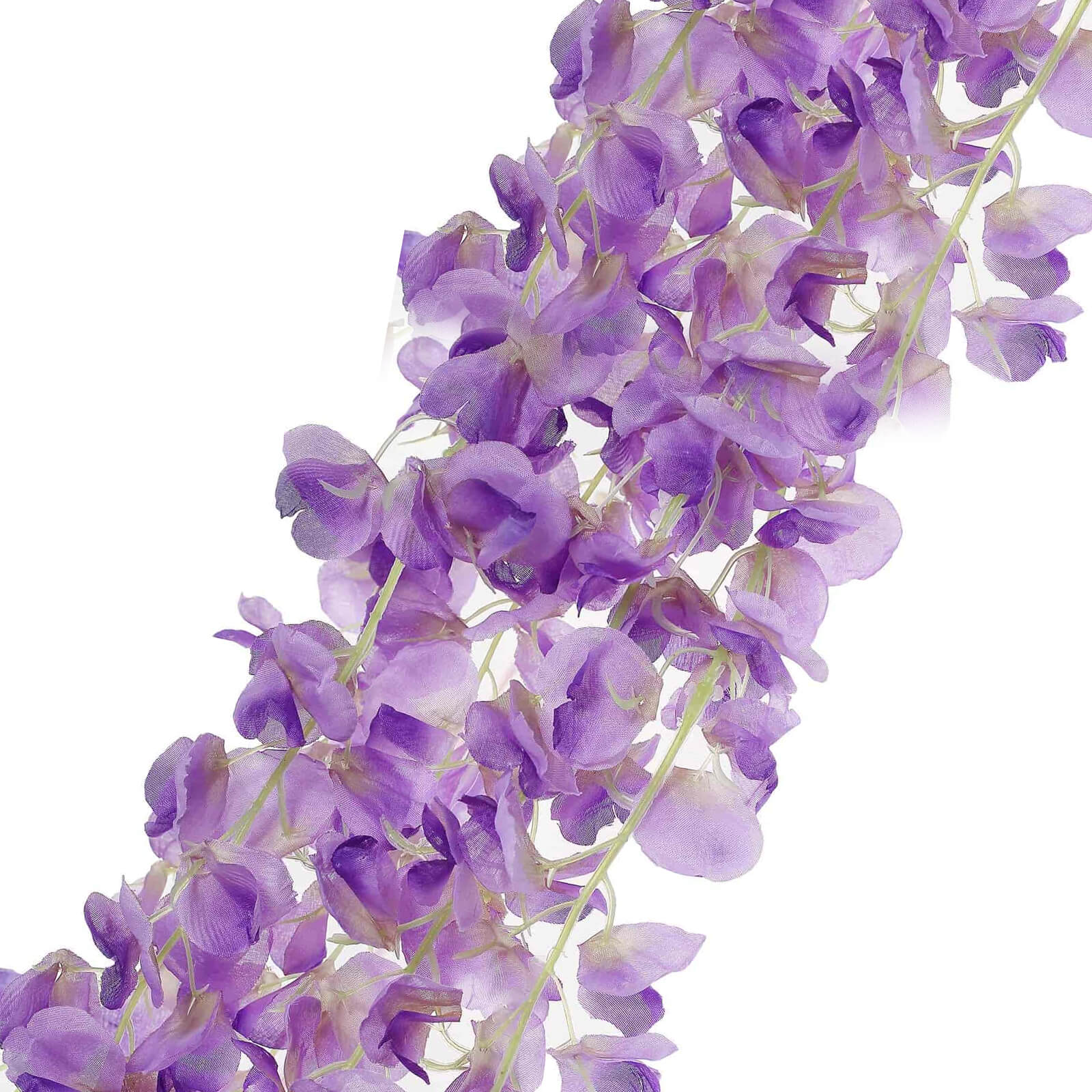 Stunning 42' Silk Lavender Lilac Wisteria Garland - 5 Strands