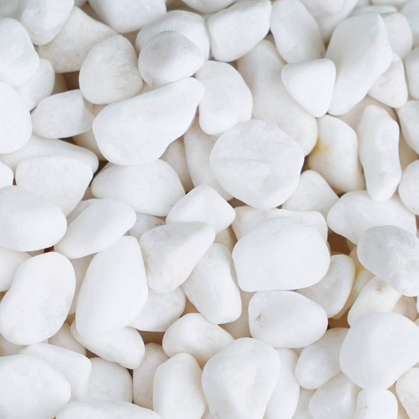 2 Lbs Decorative White Crushed Gravel for Vase Fillers