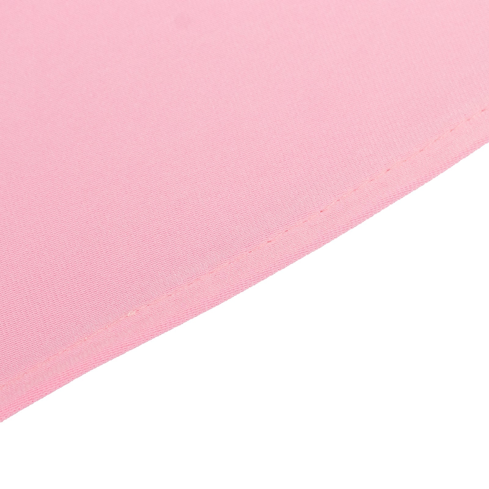 Pink 132' Round Premium Scuba Tablecloth - Wrinkle & Stain Free Seamless Cover