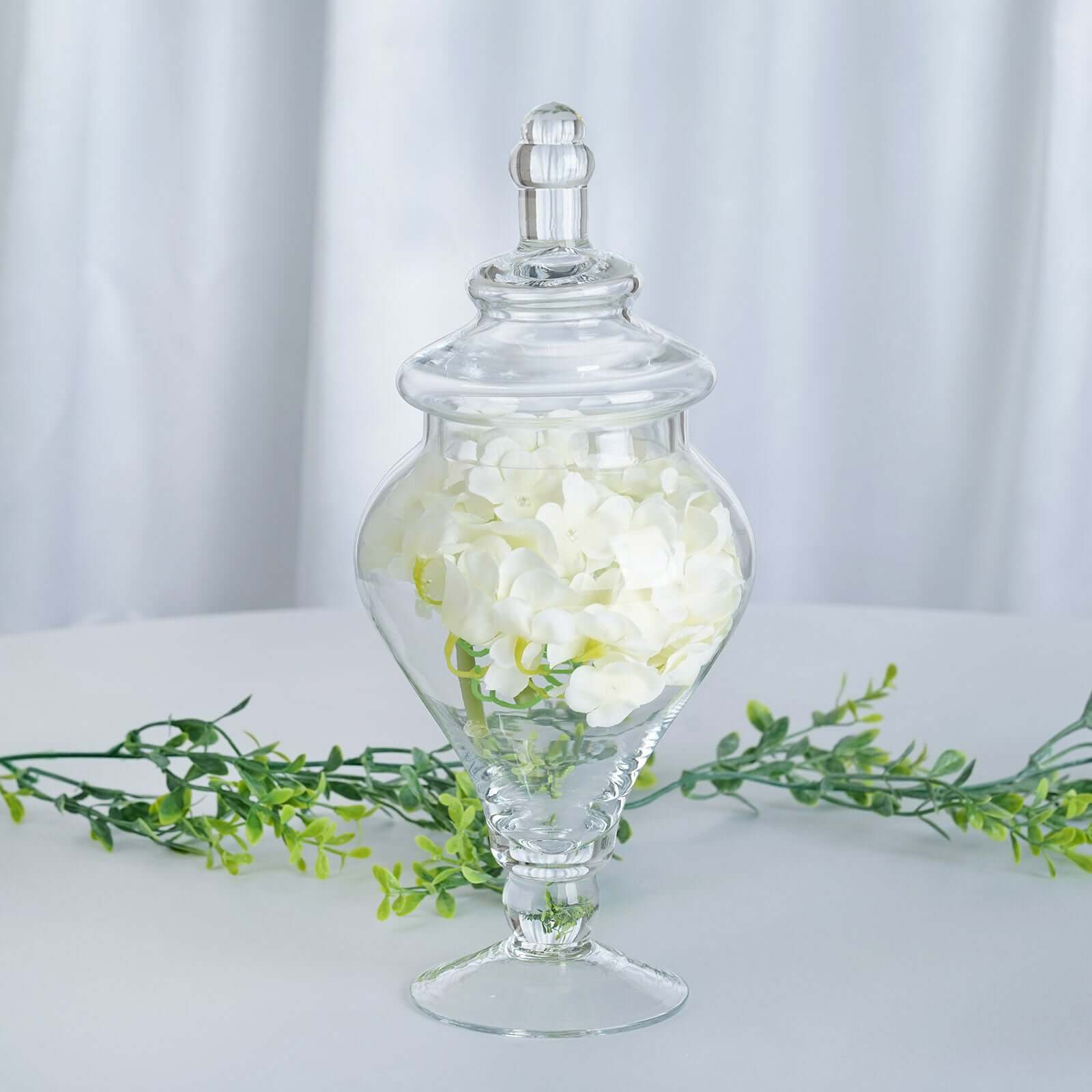 Hot Sale! Set of 3 Clear Glass Candy Jars with Snap - On Lids for Stylish Party Favors