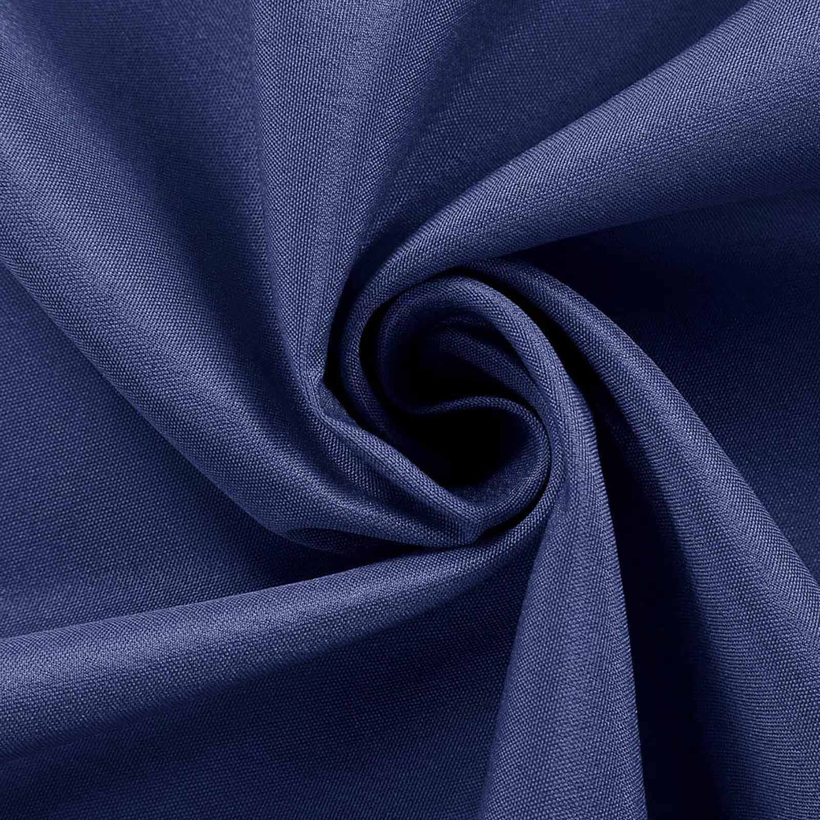 Navy Blue 70x70 Polyester Square Table Overlay - Wrinkle-Free & Long-Lasting Table Cover