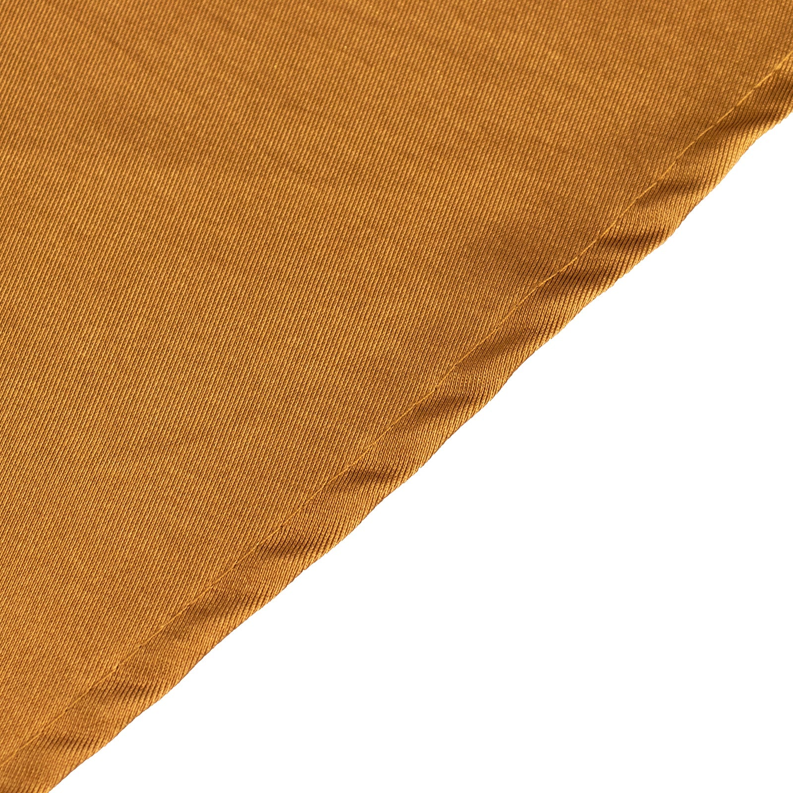Exclusive Gold Shimmering 108' Round Scuba Tablecloth - Wrinkle & Stain Free for Weddings & Parties