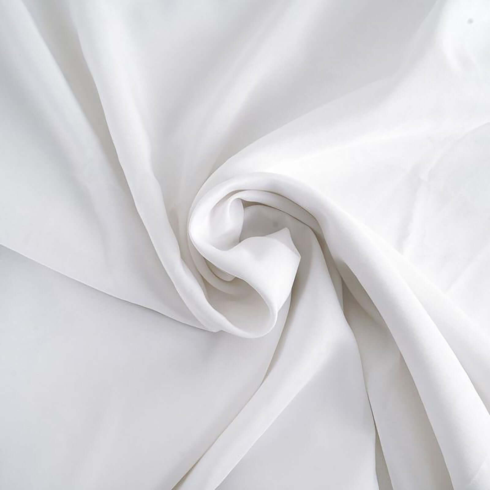 Wrinkle-Resistant & Durable White Polyester 70x70 Square Table Overlay for Events