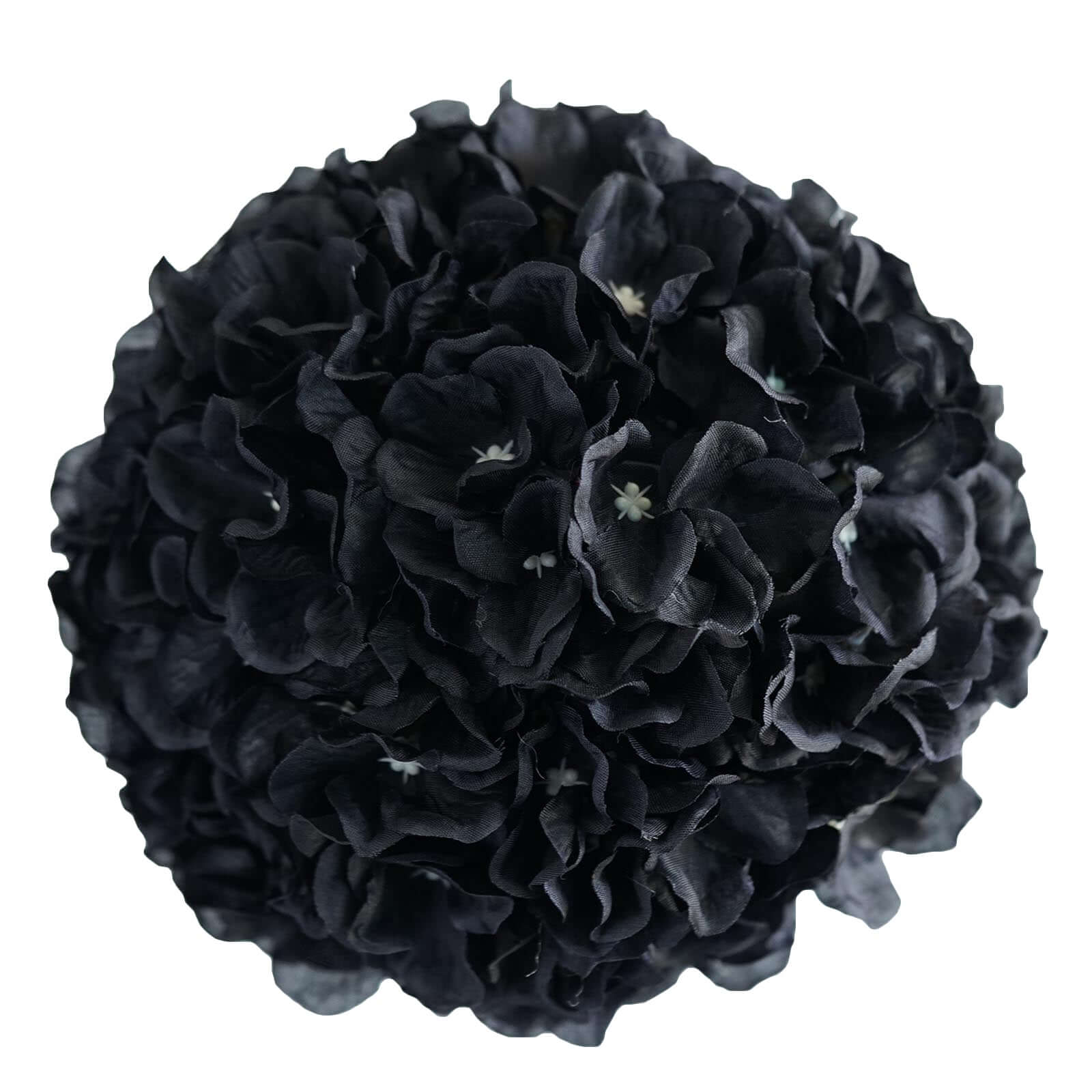 Special Offer! 4 Pack of 7-Inch Black Artificial Silk Hydrangea Kissing Flower Balls for Decor