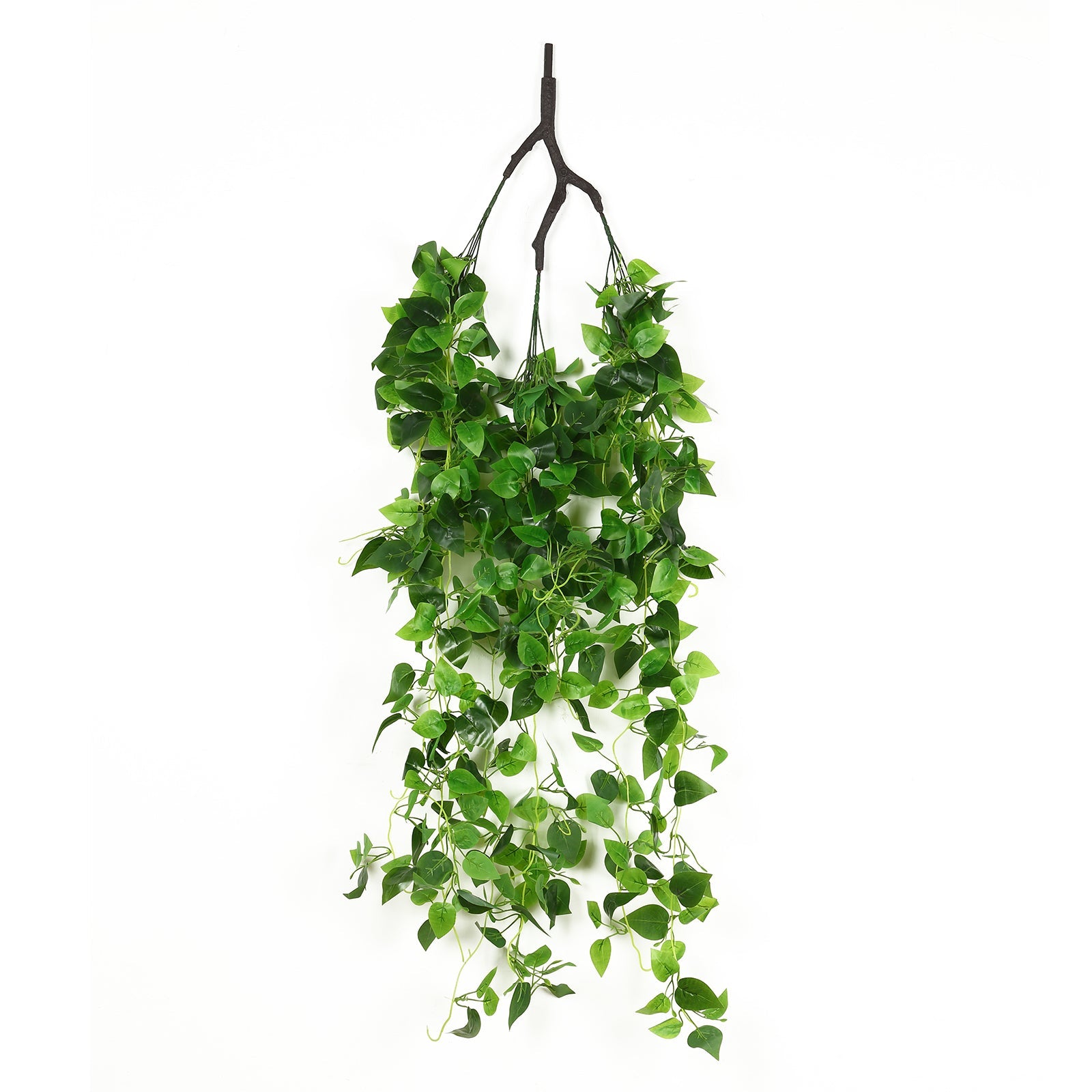 46-Inch Green Artificial Eucalyptus Ivy Leaf Canopy with Interchangeable Branches - Ideal for Decor