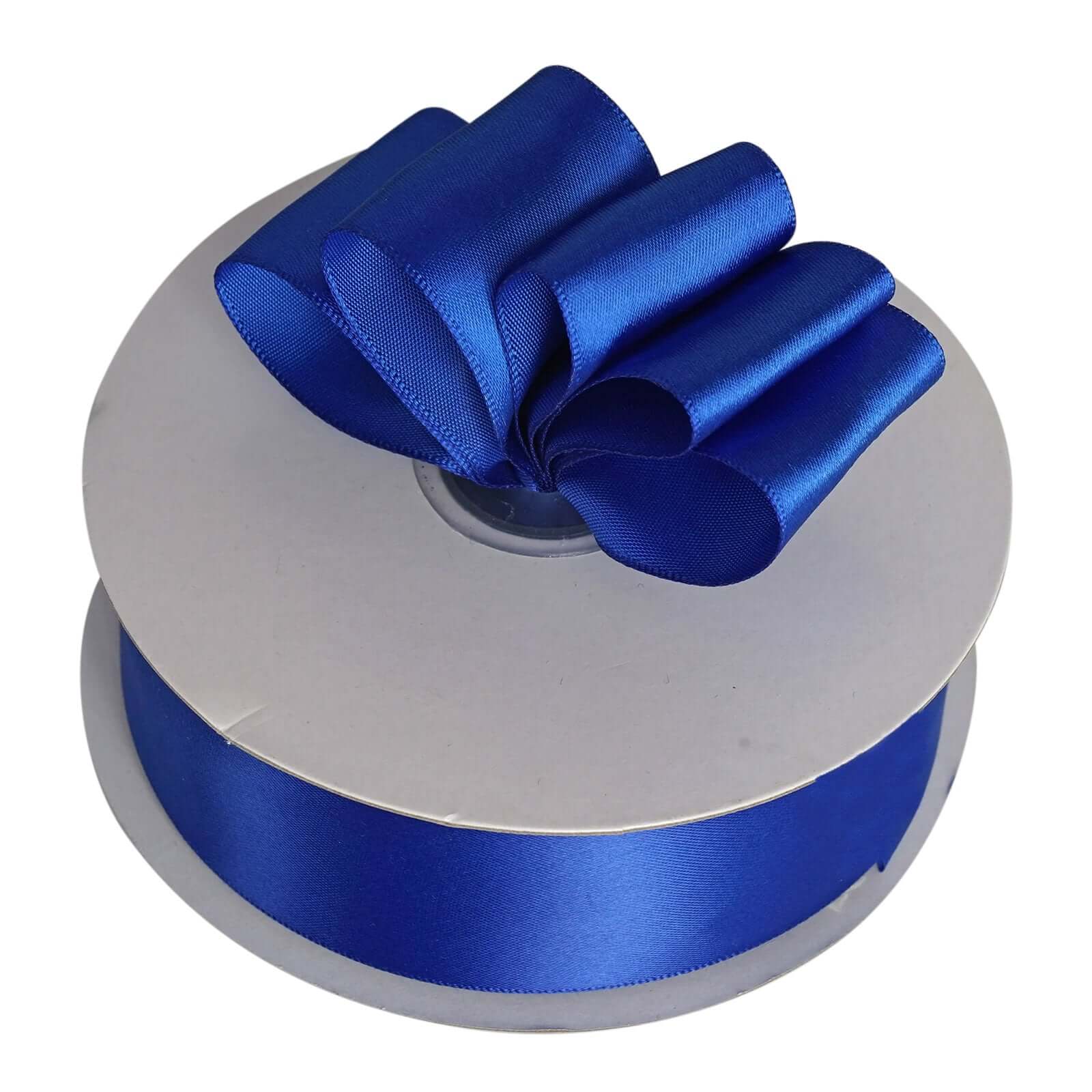50-Yard 1.5" Royal Blue Single-Face Satin Decorative Ribbon - Ideal for Events