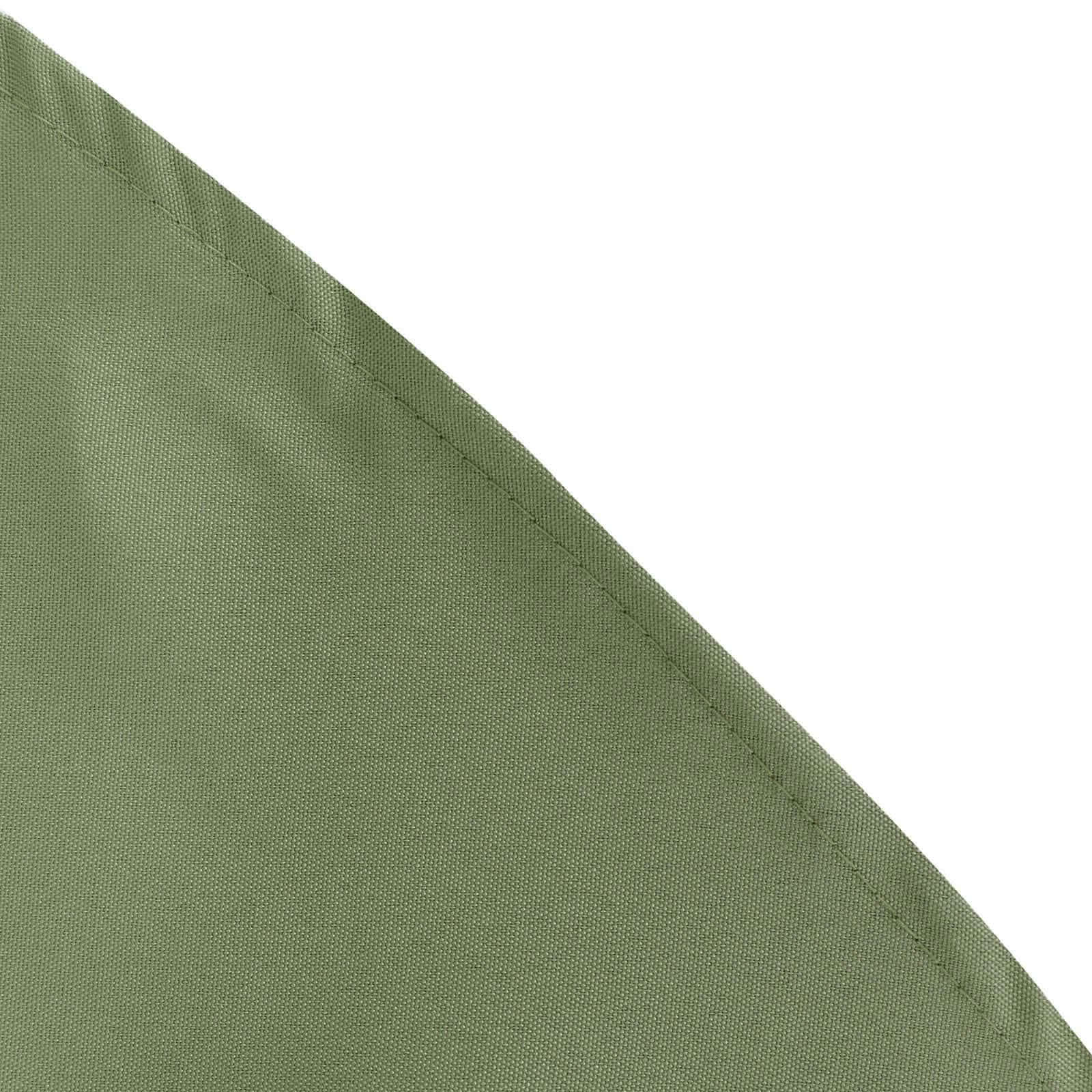 Get This Durable & Wrinkle-Resistant 70x70 Polyester Square Table Overlay in Dusty Sage Green