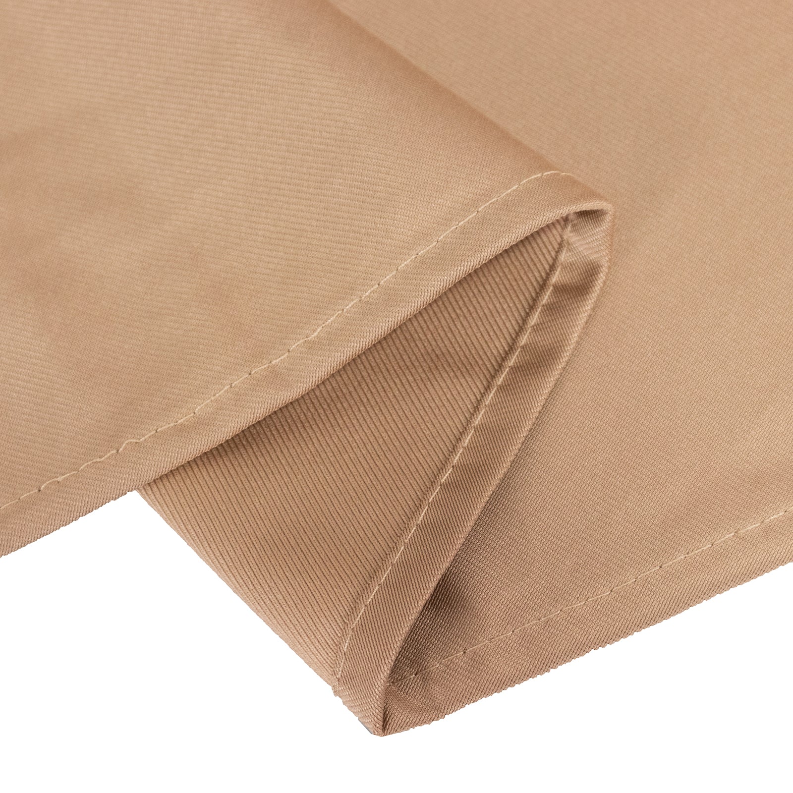 Premium Wrinkle-Free & Stain-Resistant Nude Scuba Round 108 Tablecloth for Events