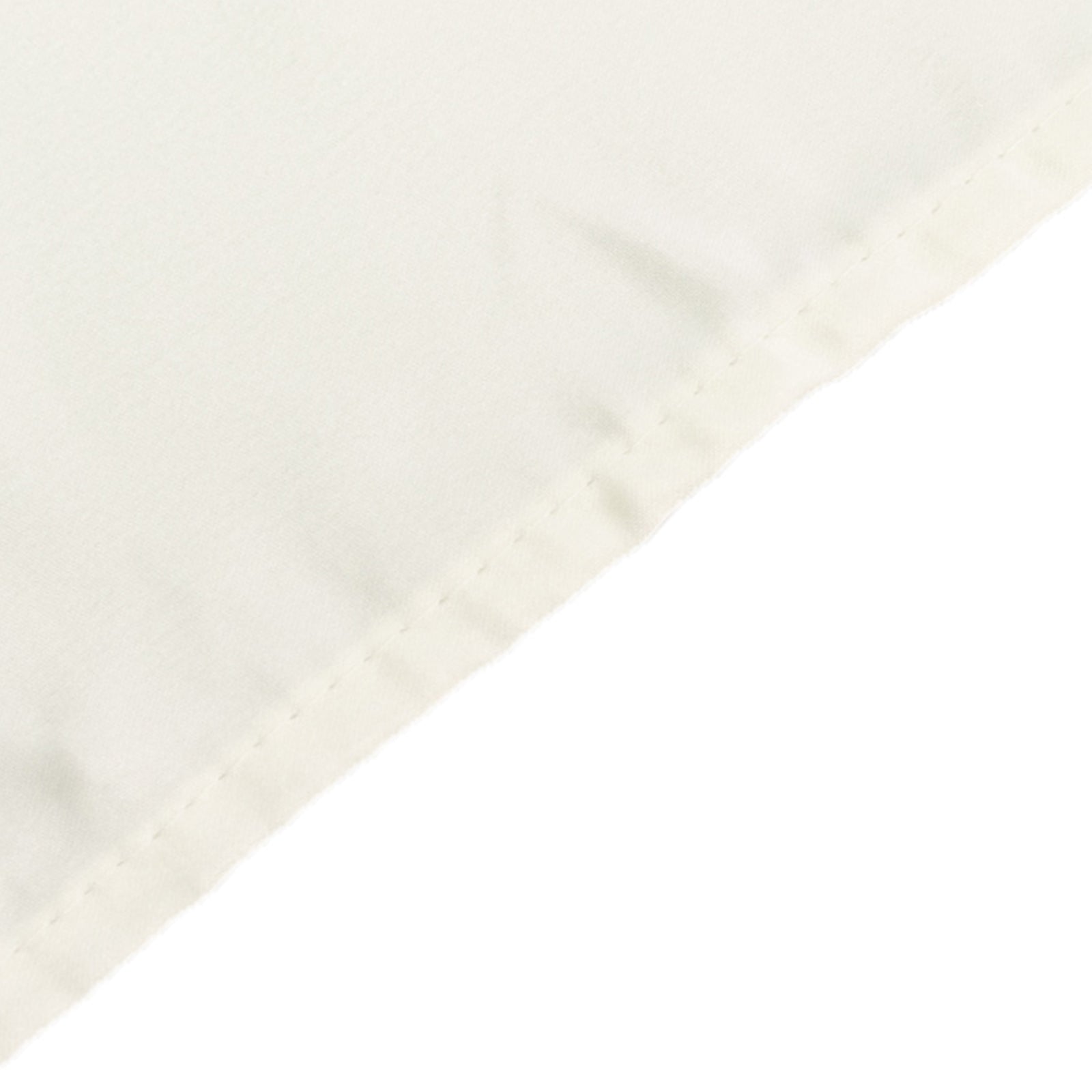 Ivory Lamour Satin Rectangle Tablecloth 60x102 - Durable & Soft, Ideal for Events