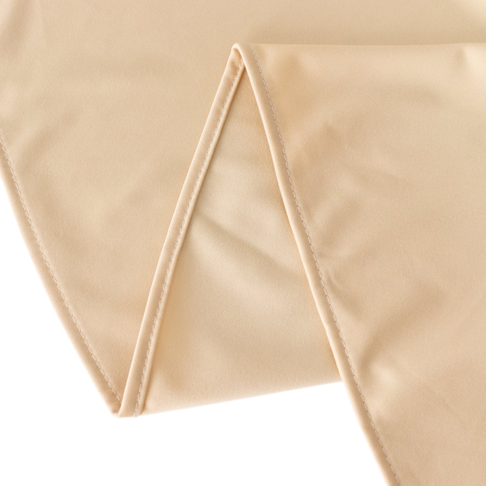 Hot! Premium Beige 108' Scuba Round Wrinkle & Stain-Free Tablecloth