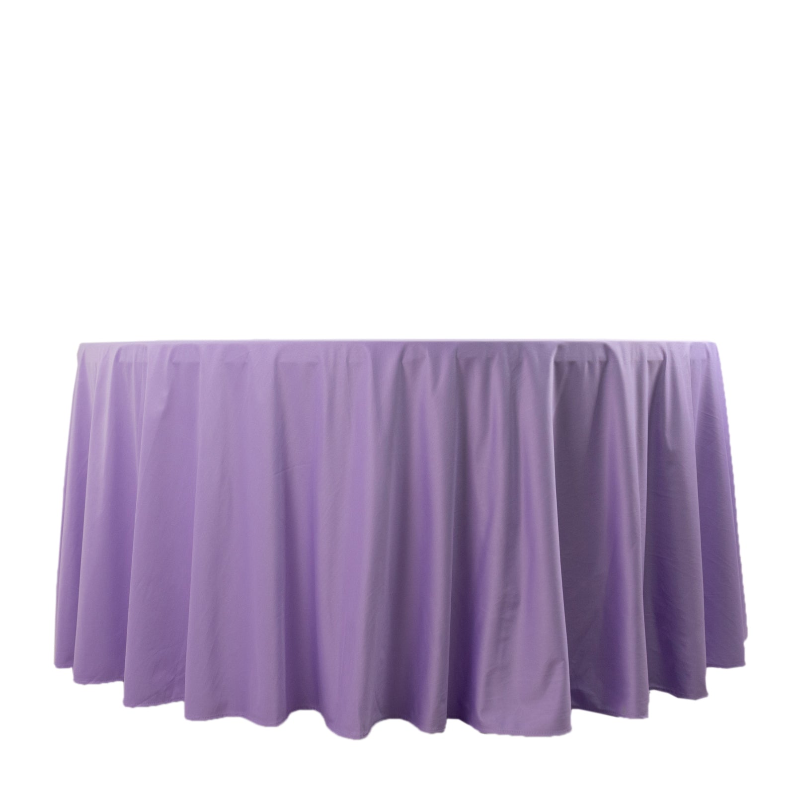 Lavender Lilac 120' Premium Scuba Round Tablecloth - Wrinkle & Stain Resistant
