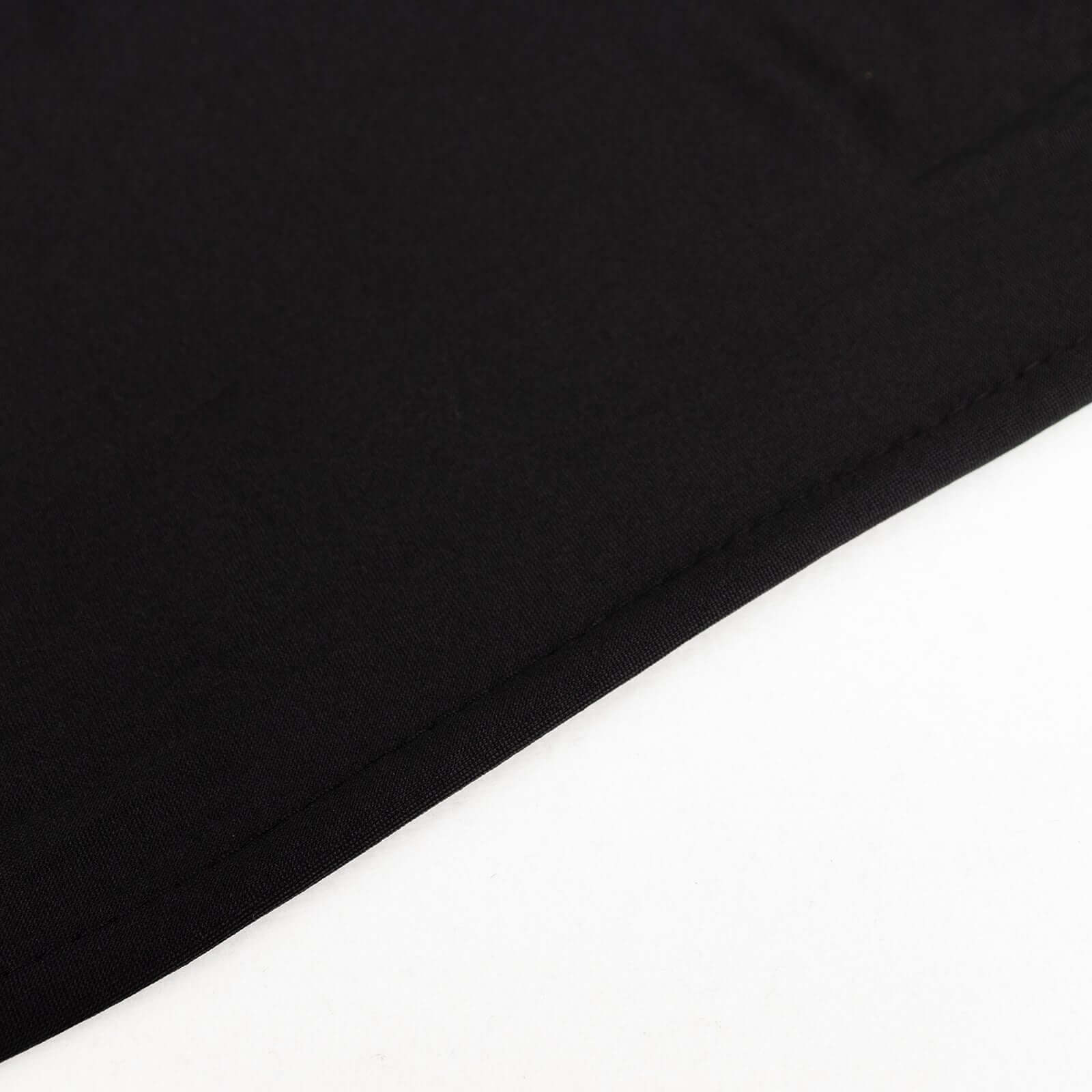 Premium Black Spandex 4-Way Stretch Fabric Roll for DIY Crafts - 60 Inches by 10 Yards