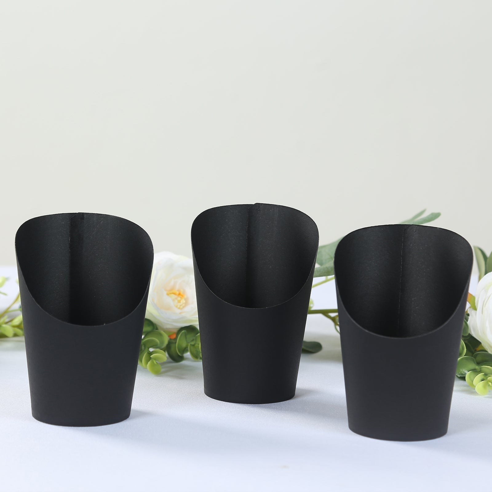Hot Deal! 50-Pack 14oz Black Paper Popcorn Box Snack Cups - Ideal for Appetizers