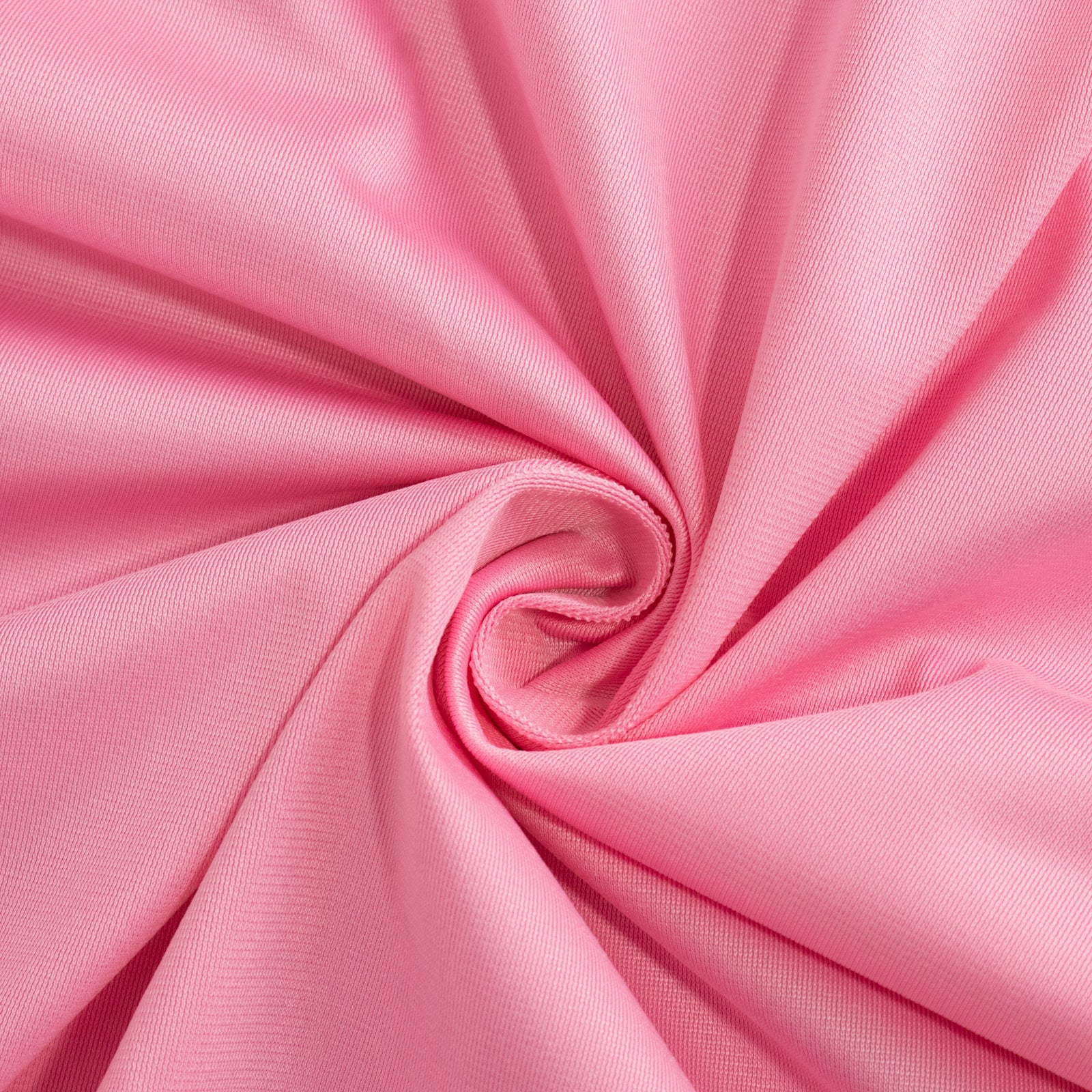 Hot Sale! Premium Pink 90' Round Scuba Polyester Wrinkle-Free & Stain-Resistant Tablecloth