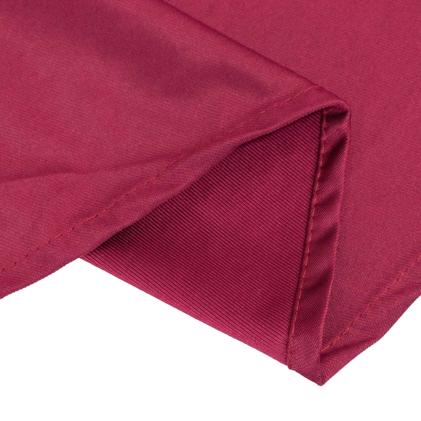 Luxury Burgundy 108-Inch Round Scuba Tablecloth - Anti-Wrinkle & Stainproof