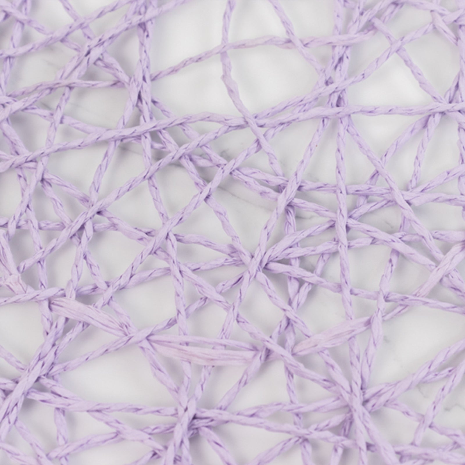 Hot Deal! 6-Piece Set of Disposable Round Woven Fiber Table Placemats in Lavender Lilac, 15 inches