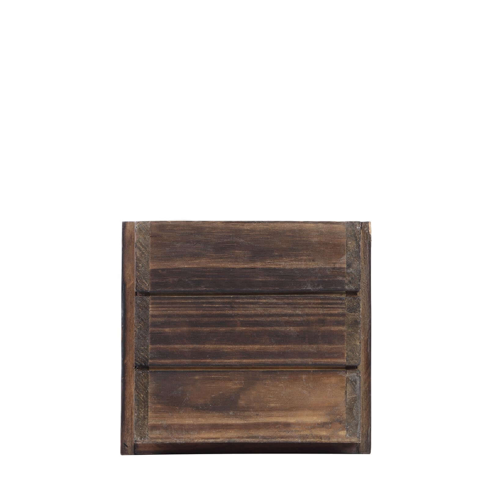 Hot Deal! 2-Pack Smoked Brown Rustic Wood Planter Boxes - Ideal Natural Decor for Weddings, 10x5