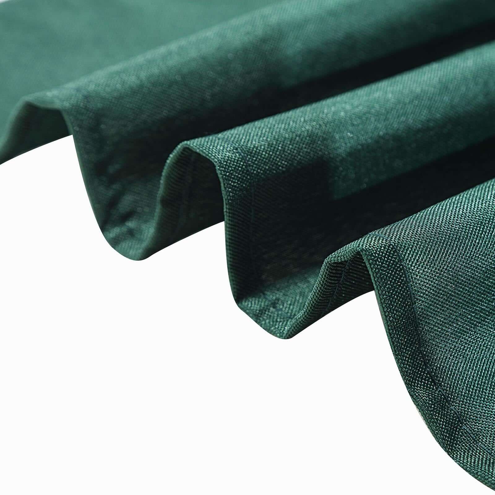 Wrinkle-Resistant & Durable 54x54 Polyester Square Tablecloth in Hunter Emerald Green