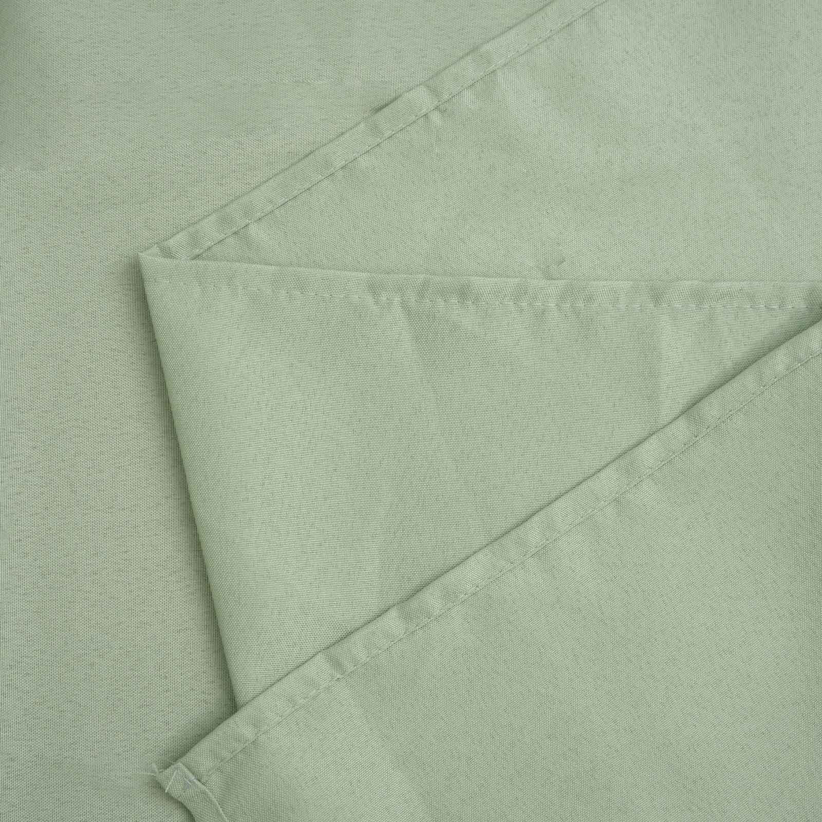 Wrinkle-Resistant & Durable Sage Green 70x70 Polyester Square Table Overlay - Ideal for Various Events