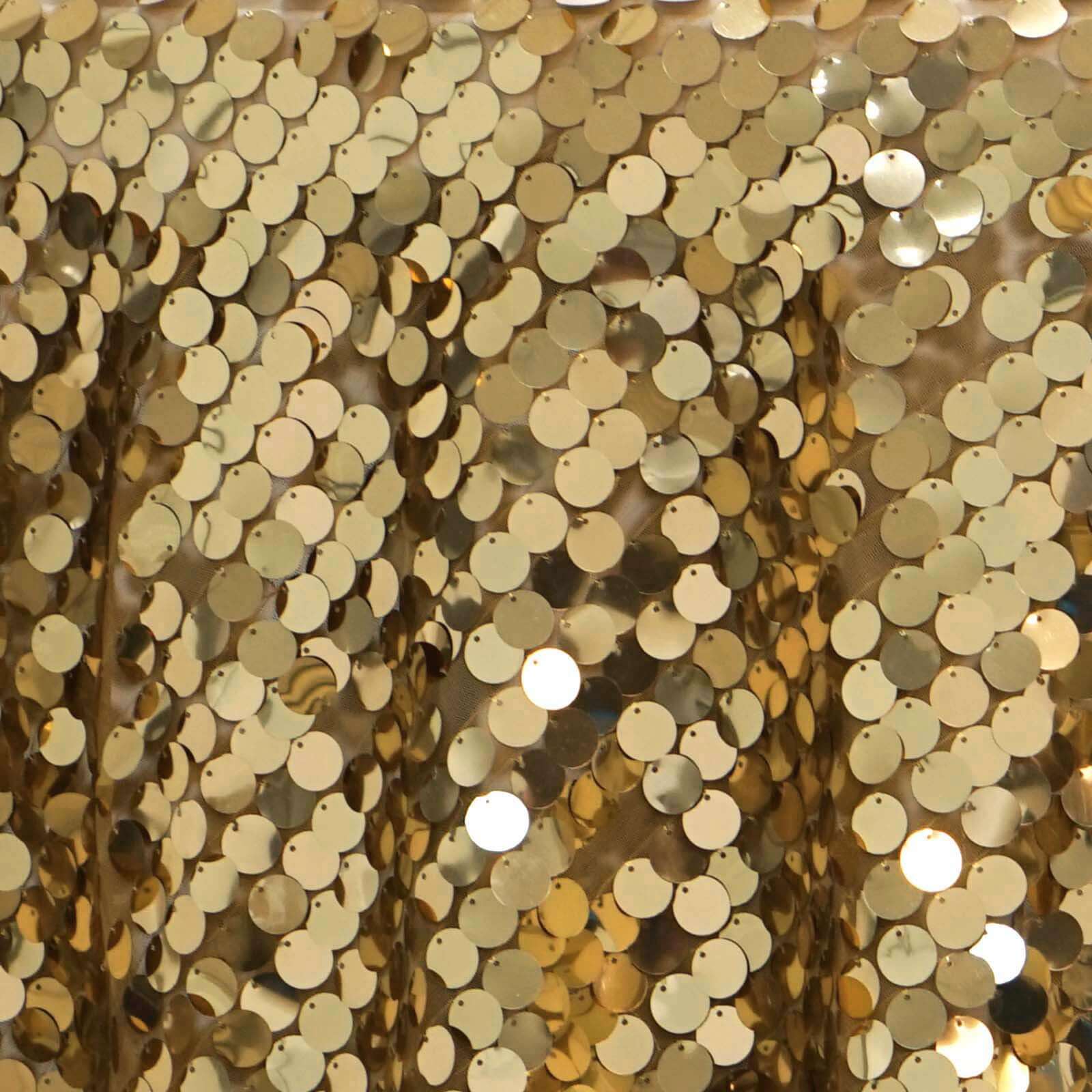 Gold 72x72 Square Sequin Table Overlay for Big Events - Payette Style