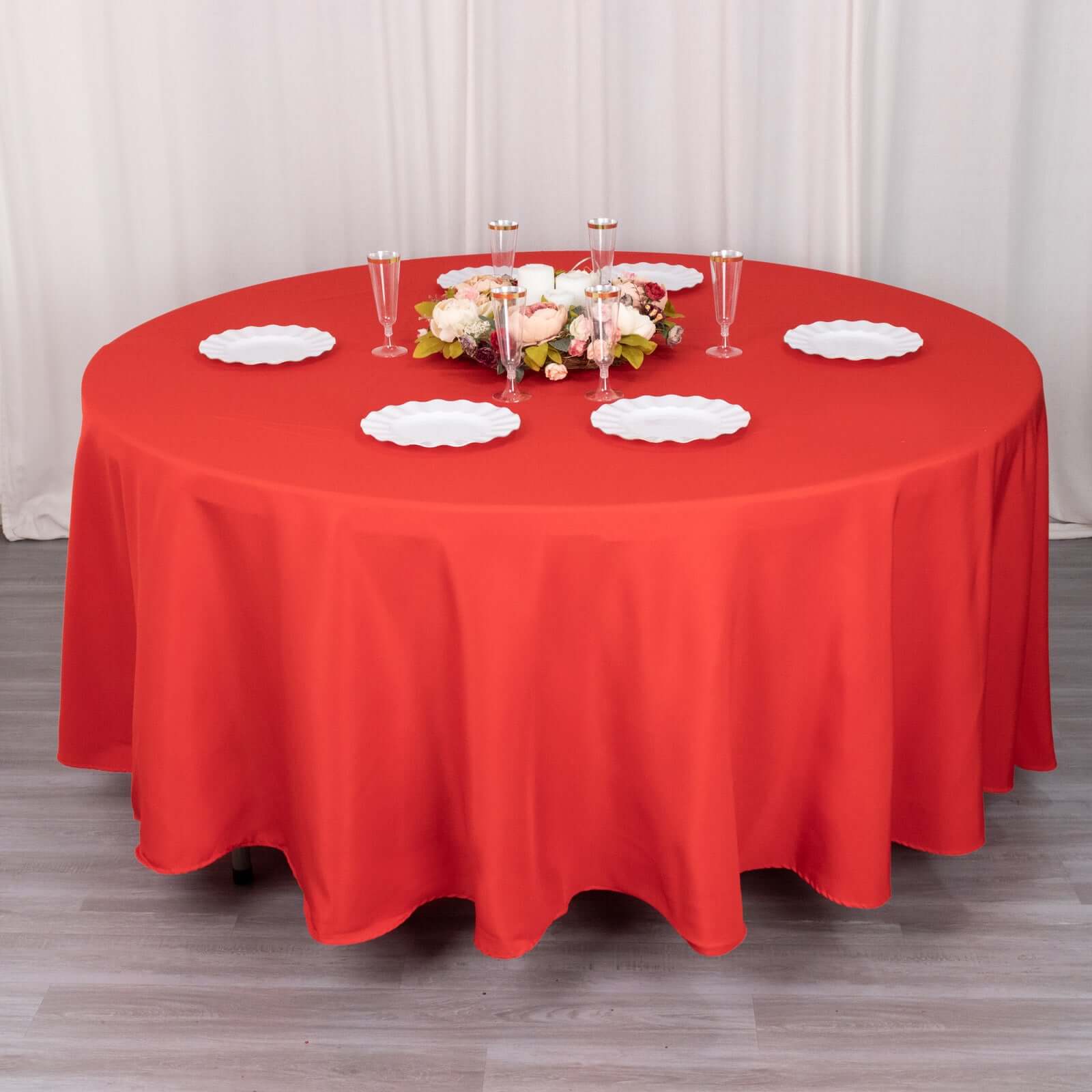 Hot Sale! Wrinkle-Resistant 220GSM Red Premium Polyester 108