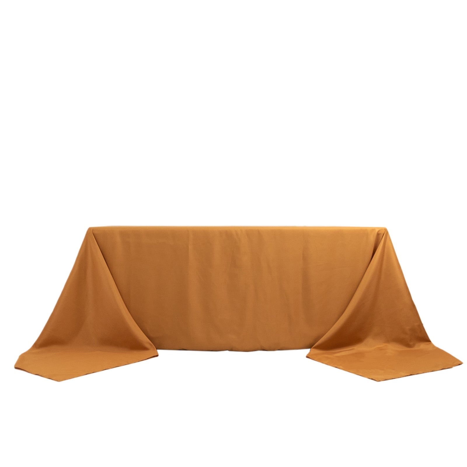 Exclusive Gold Seamless 220GSM Stain-Resistant Premium Polyester Rectangle Tablecloth for Classy Events