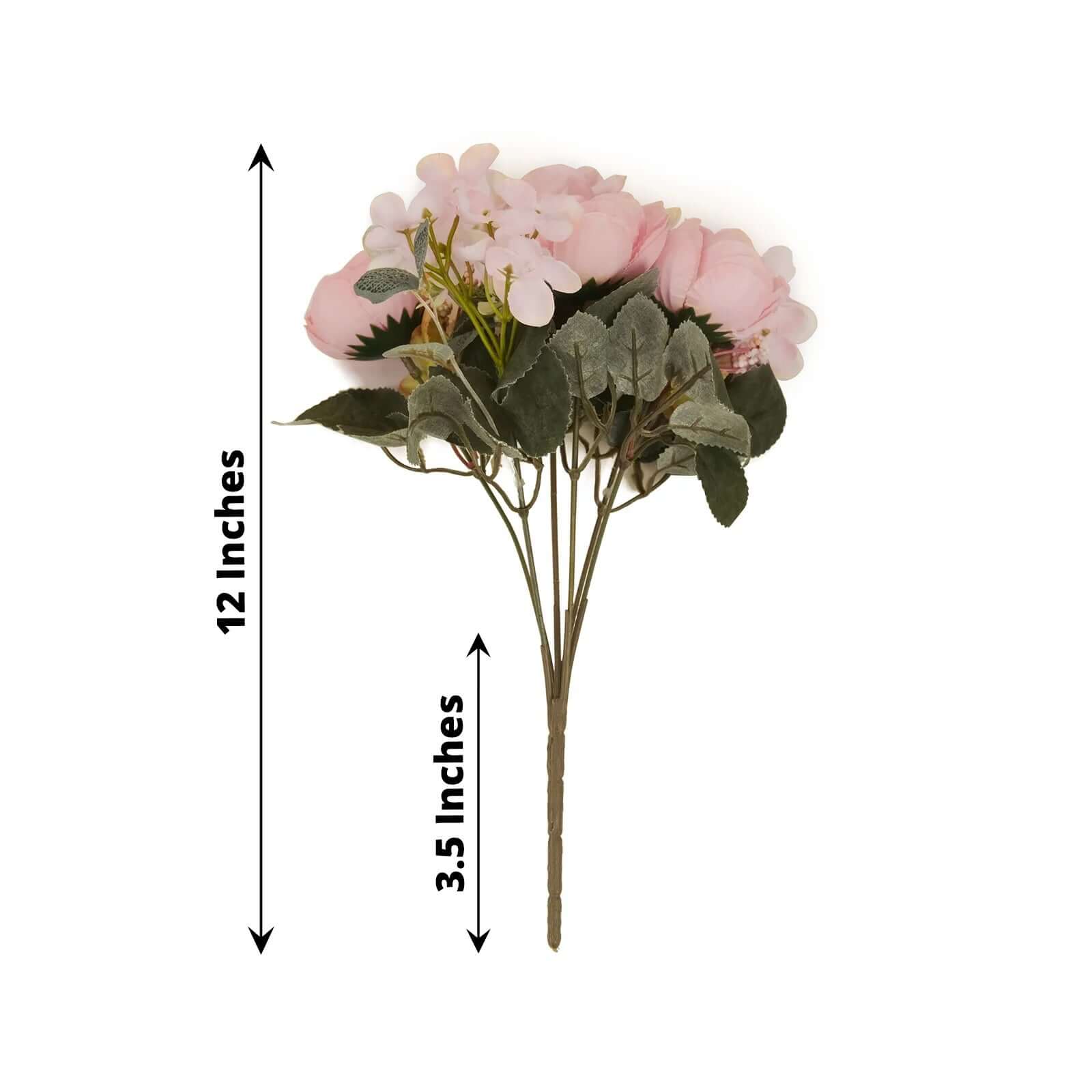 Hot Deal! 2 Pack Blush Silk Artificial Rose & Peony Floral Arrangements for Weddings and Home Decor