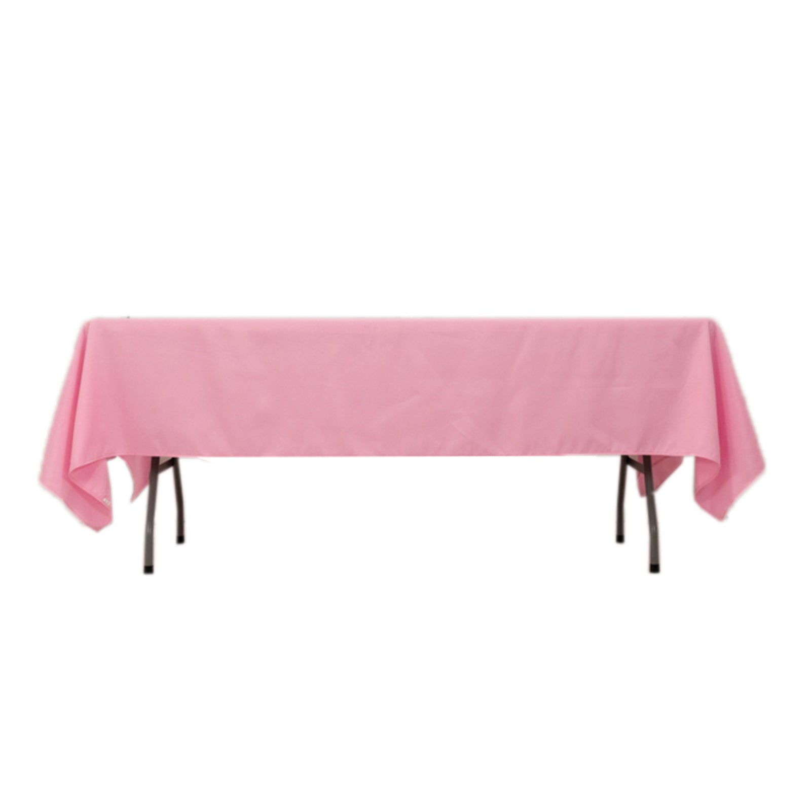 Hot Sale! Durable 220GSM Wrinkle-Resistant Pink Premium Polyester Rectangle Tablecloth 60x102