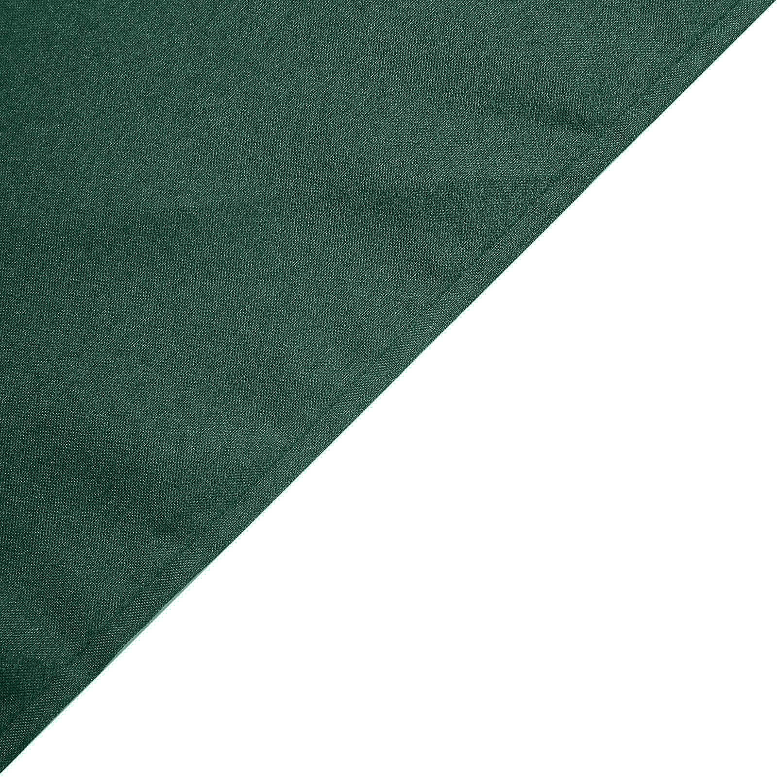 Get Your Durable & Wrinkle-Resistant 90x90 Polyester Square Tablecloth in Hunter Emerald Green