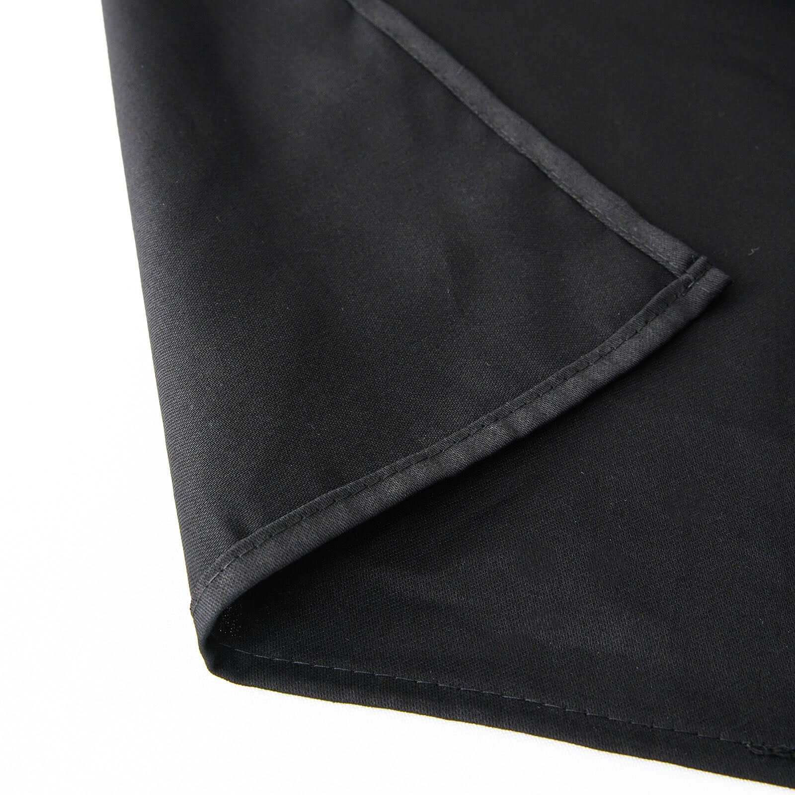 Exclusive 70x70 Black Cotton Tablecloth - Soft, Breathable & Hemmed