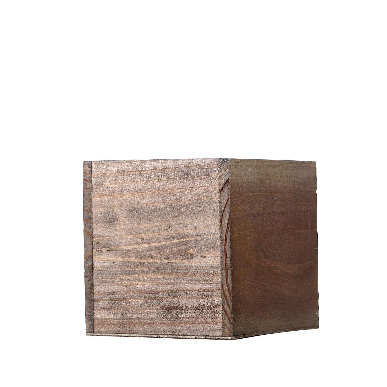 Exclusive 2-Pack Set of 5ft Natural Square Wood Planter Boxes with Removable Plastic Liners
