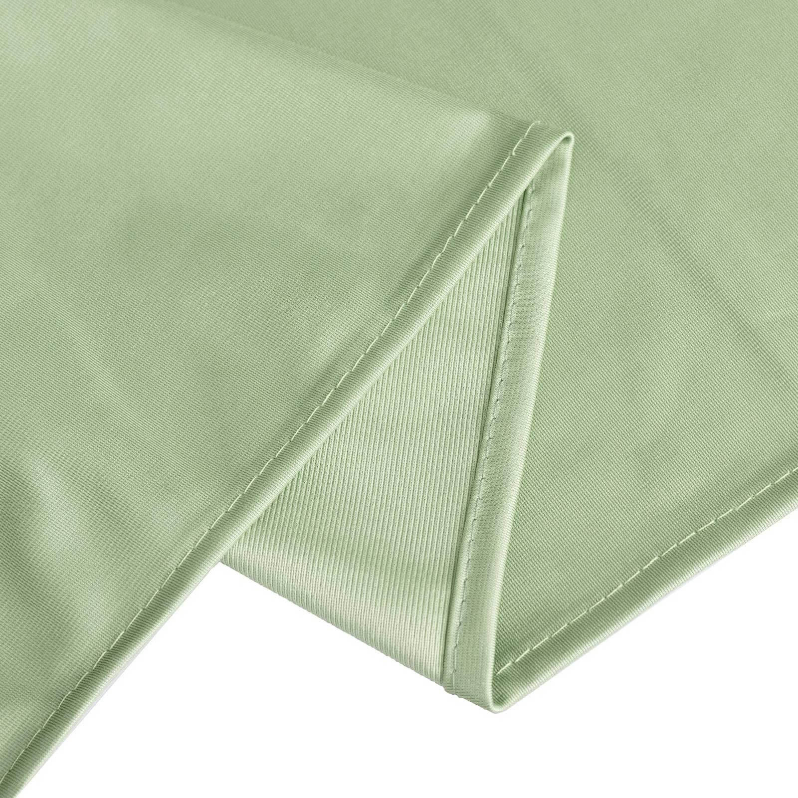 Premium Sage Green Scuba Polyester Rectangular Tablecloth - Wrinkle & Stain Free, Ideal for Events