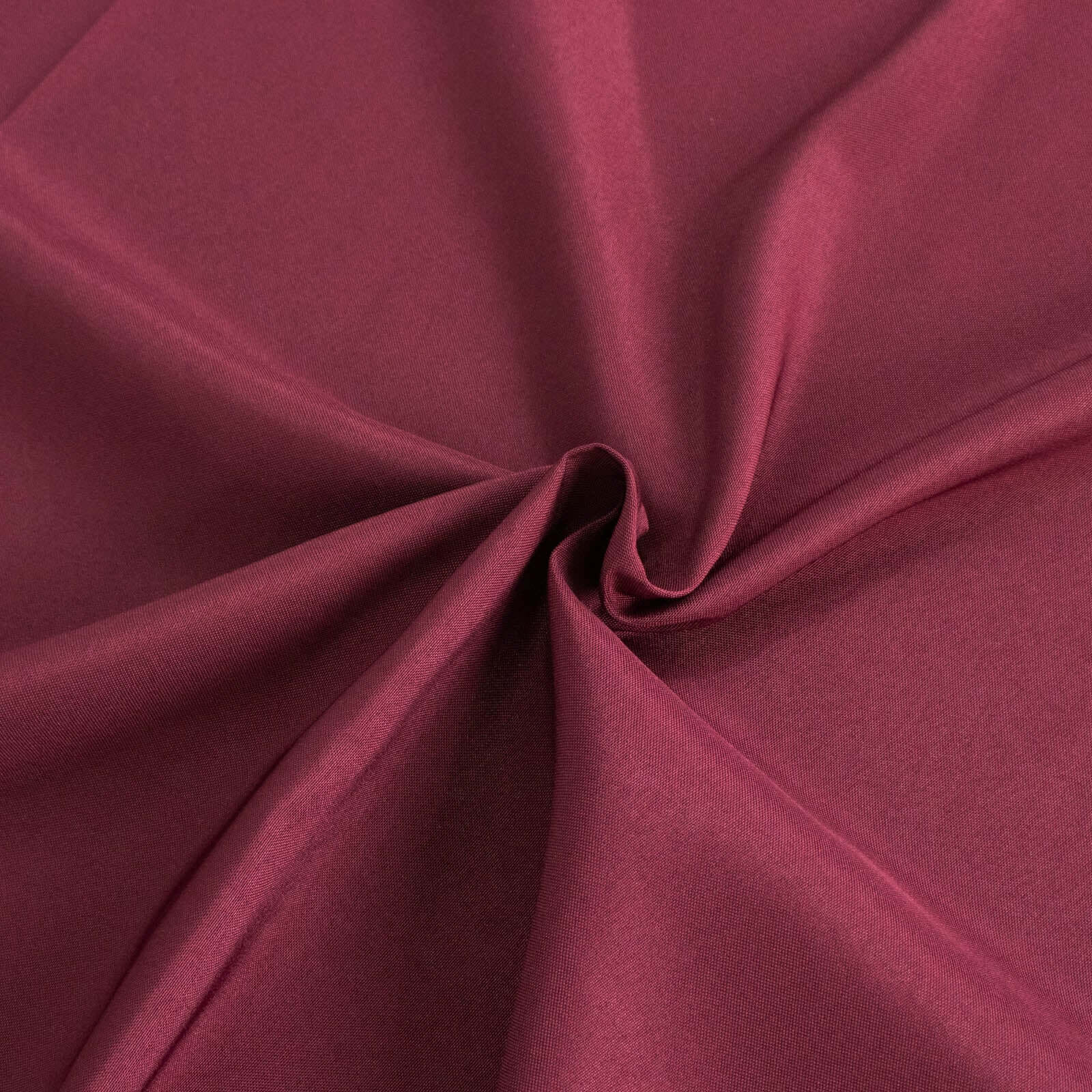 Hot Sale! 132-Inch Seamless Burgundy Premium Polyester Round Tablecloth, 220GSM Wrinkle-Resistant