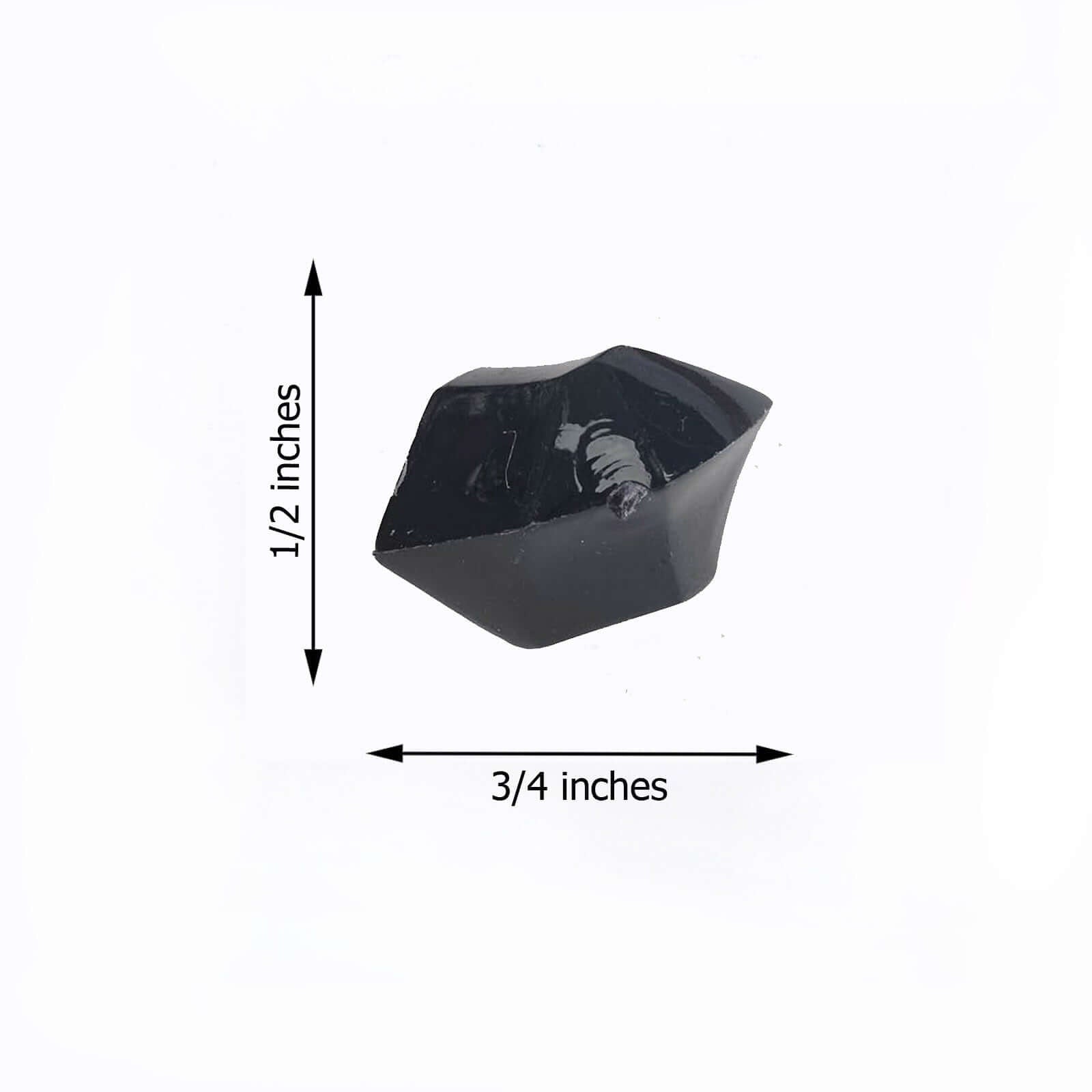 300 Pieces Large Black Acrylic Ice Bead Vase Fillers for Stylish Event Decor & Wedding Tables