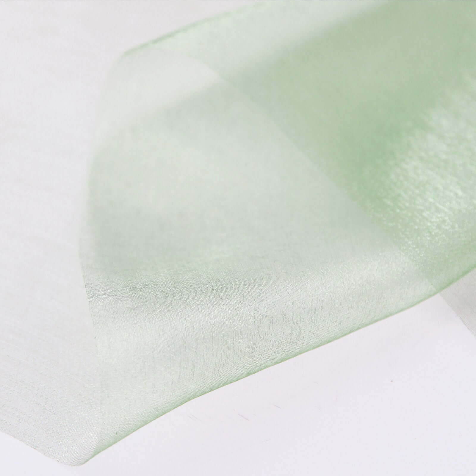 12-Foot Wide, 10-Yard Long Sage Green Sheer Chiffon Fabric Bolt for DIY Drapery - High Quality!