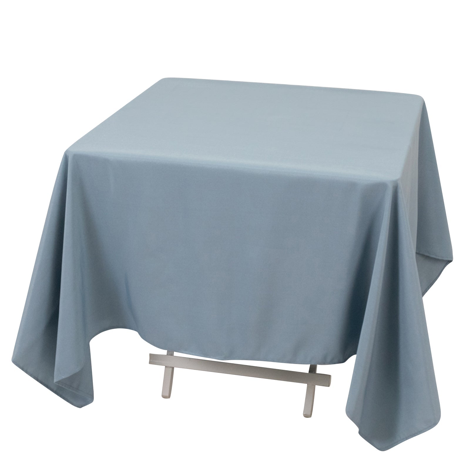 220GSM Wrinkle-Resistant Dusty Blue 70x70 Premium Polyester Square Table Cover