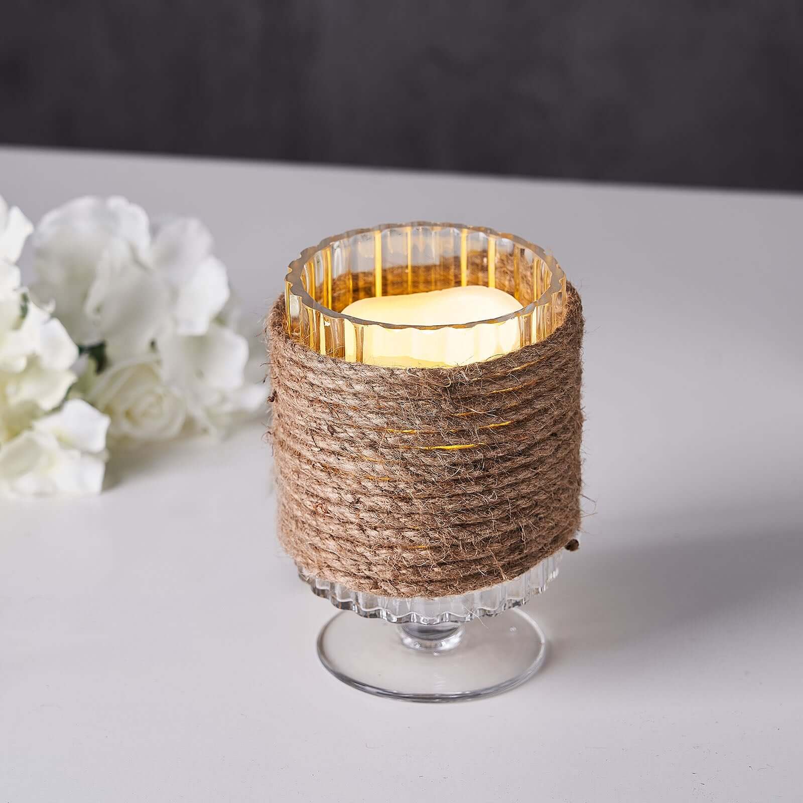 33-Foot 8mm All-Natural Jute Rope for DIY Crafts and Decor