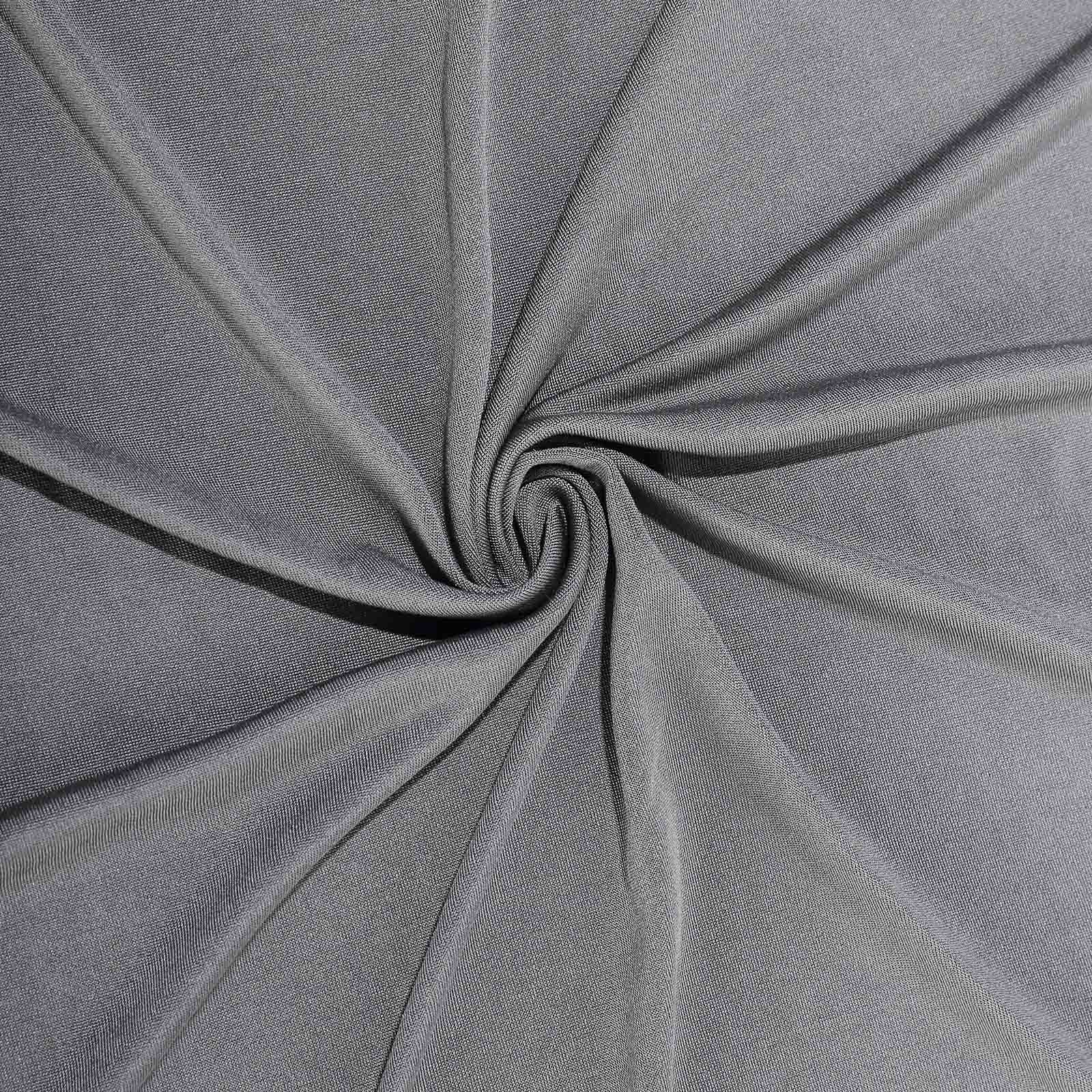Get This Charcoal Gray Stretch Spandex Round Trash Bin Cover (41 - 50 Gallons)