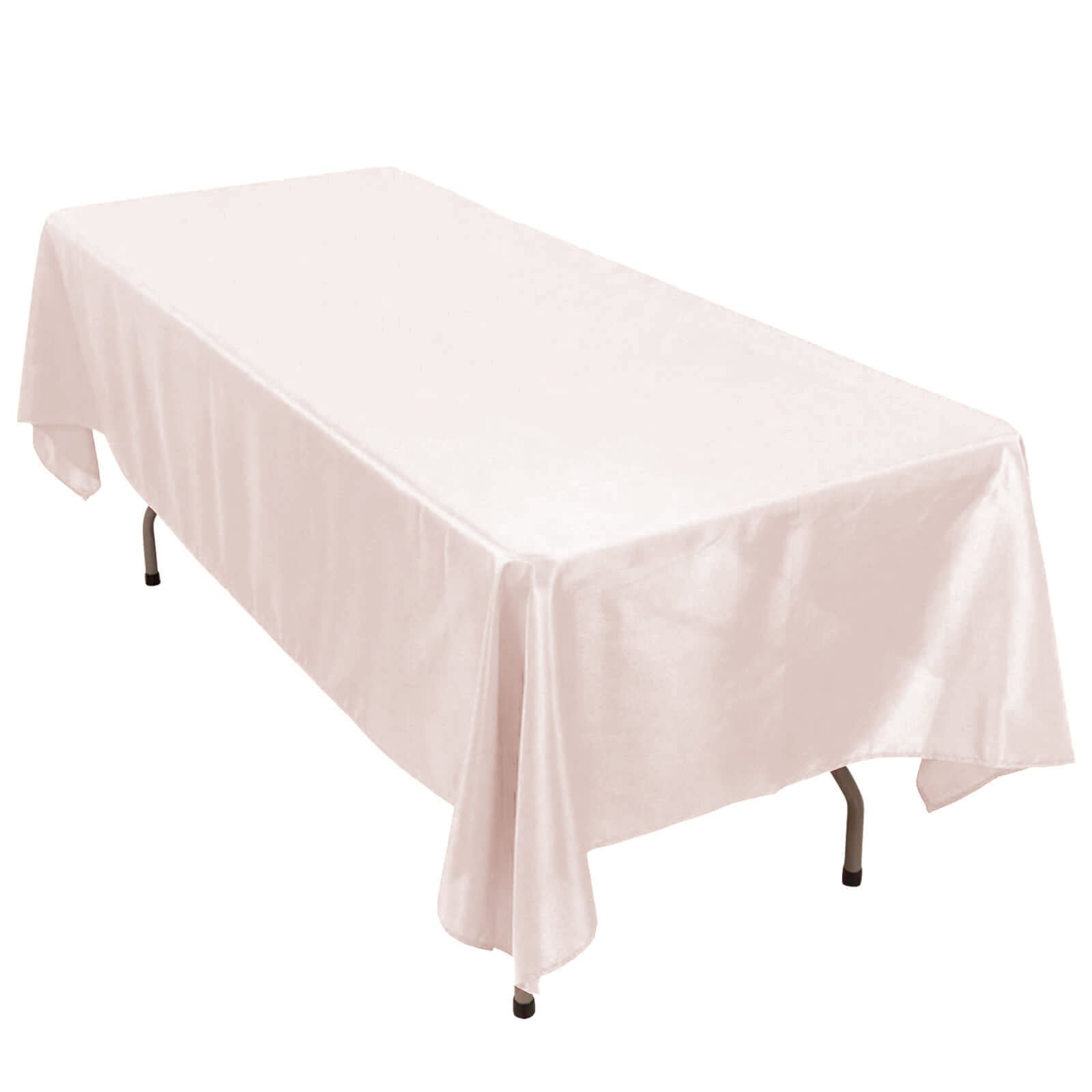 Blush Premium Polyester 60x102 Rectangle Tablecloth - Durable 220GSM, Wrinkle-Resistant