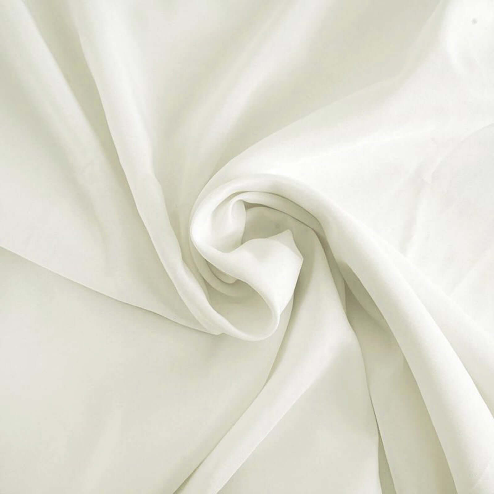 Durable & Wrinkle-Resistant Ivory 54x54 Polyester Square Tablecloth