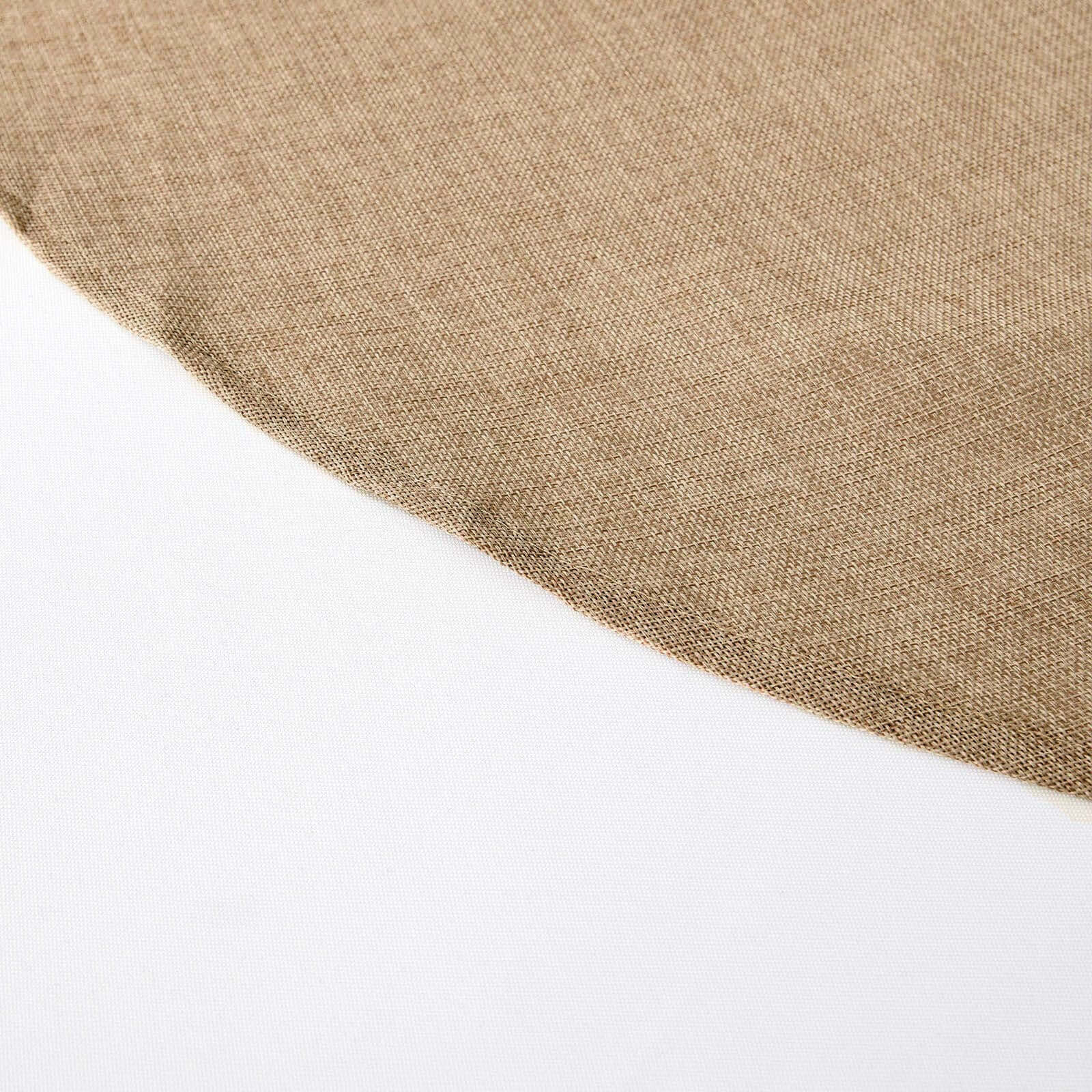 Discount! Natural Faux Jute Square Table Overlay Tablecloth 72x72 - Boho Chic for Vintage Celebrations