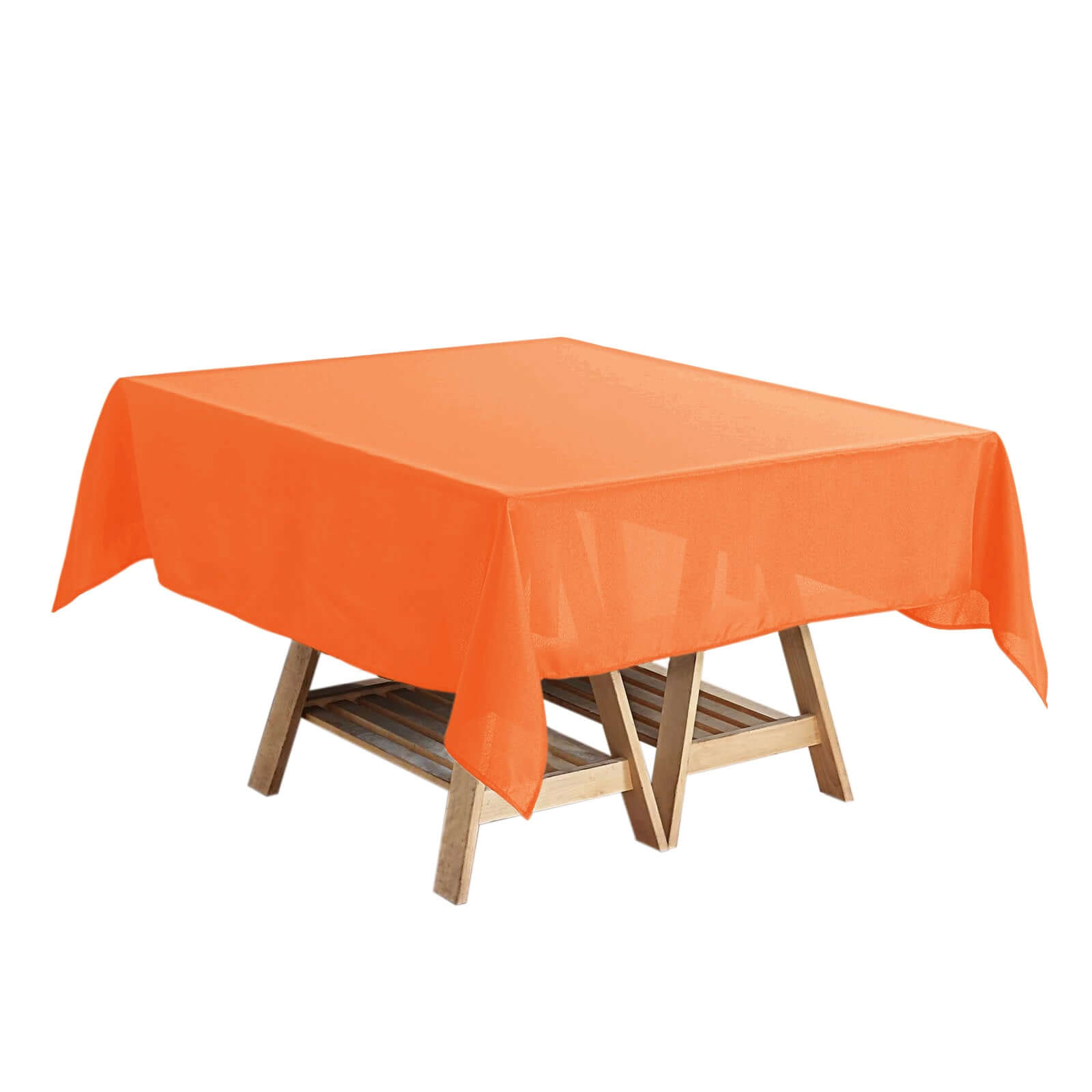 Polyester Square 54x54 Tablecloth Orange - Wrinkle-Resistant & Durable Table Cover