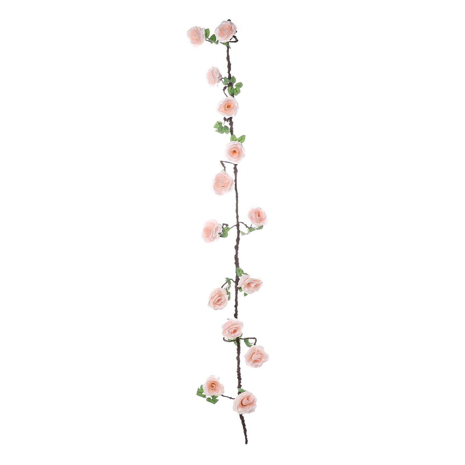 Hot Sale! 6ft Blush Artificial Silk Rose Hanging Garland for Decor