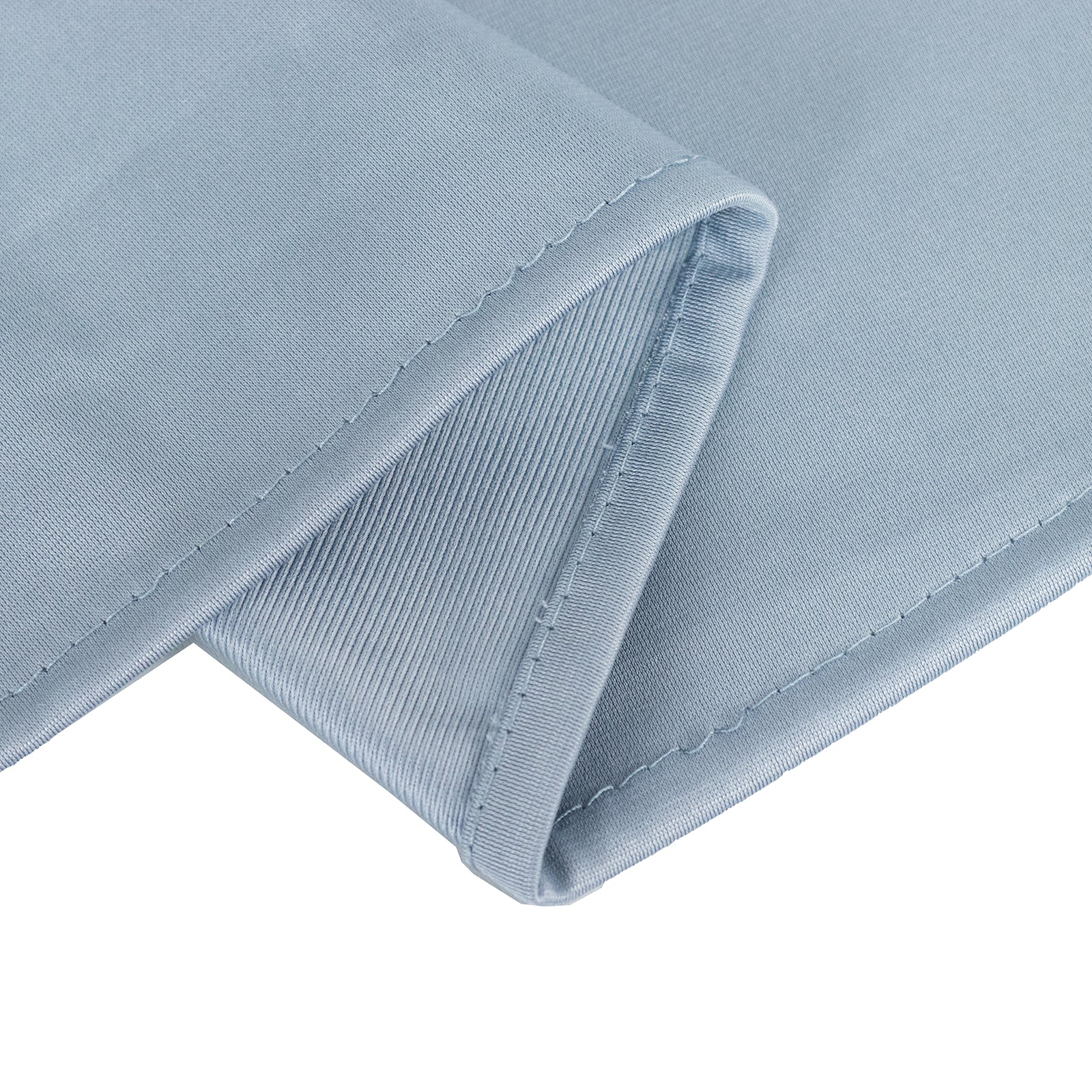 Hot Deal! Wrinkle-Free & Stain-Resistant Premium Scuba 108-Inch Round Dusty Blue Tablecloth