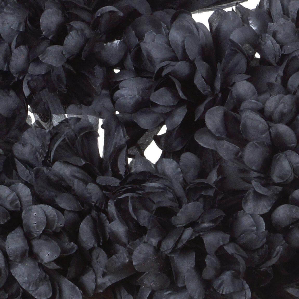 4 Bushes of Black High - Quality Artificial Silk Chrysanthemum with 56 Faux Flowers